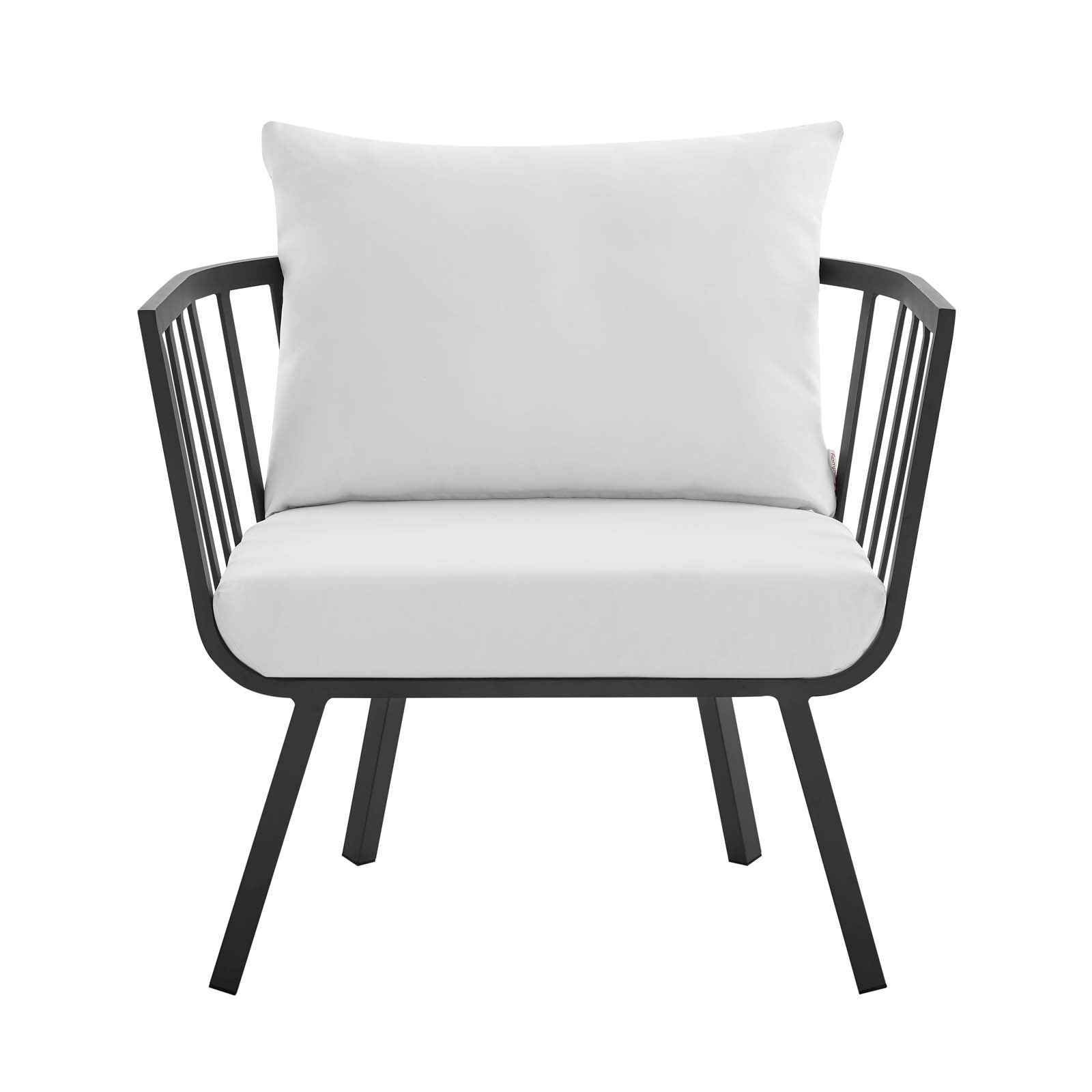 Stylish Riverside 5 Piece Outdoor Patio Aluminum Loveseat Set with Comfortable Plush Cushions for Memorable Gatherings