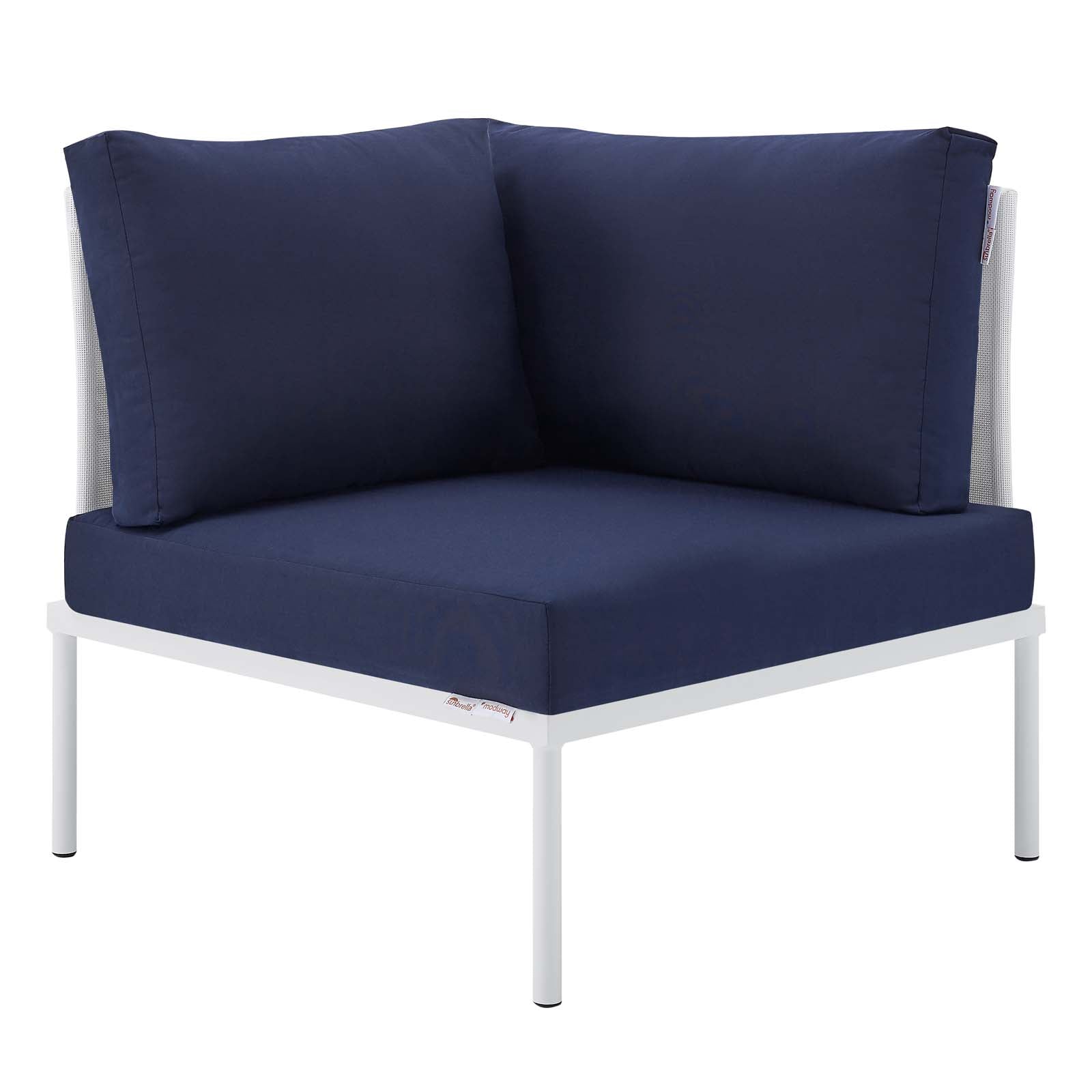 Harmony All-Weather Outdoor Patio Corner Chair with Comfortable Sunbrella® Cushions