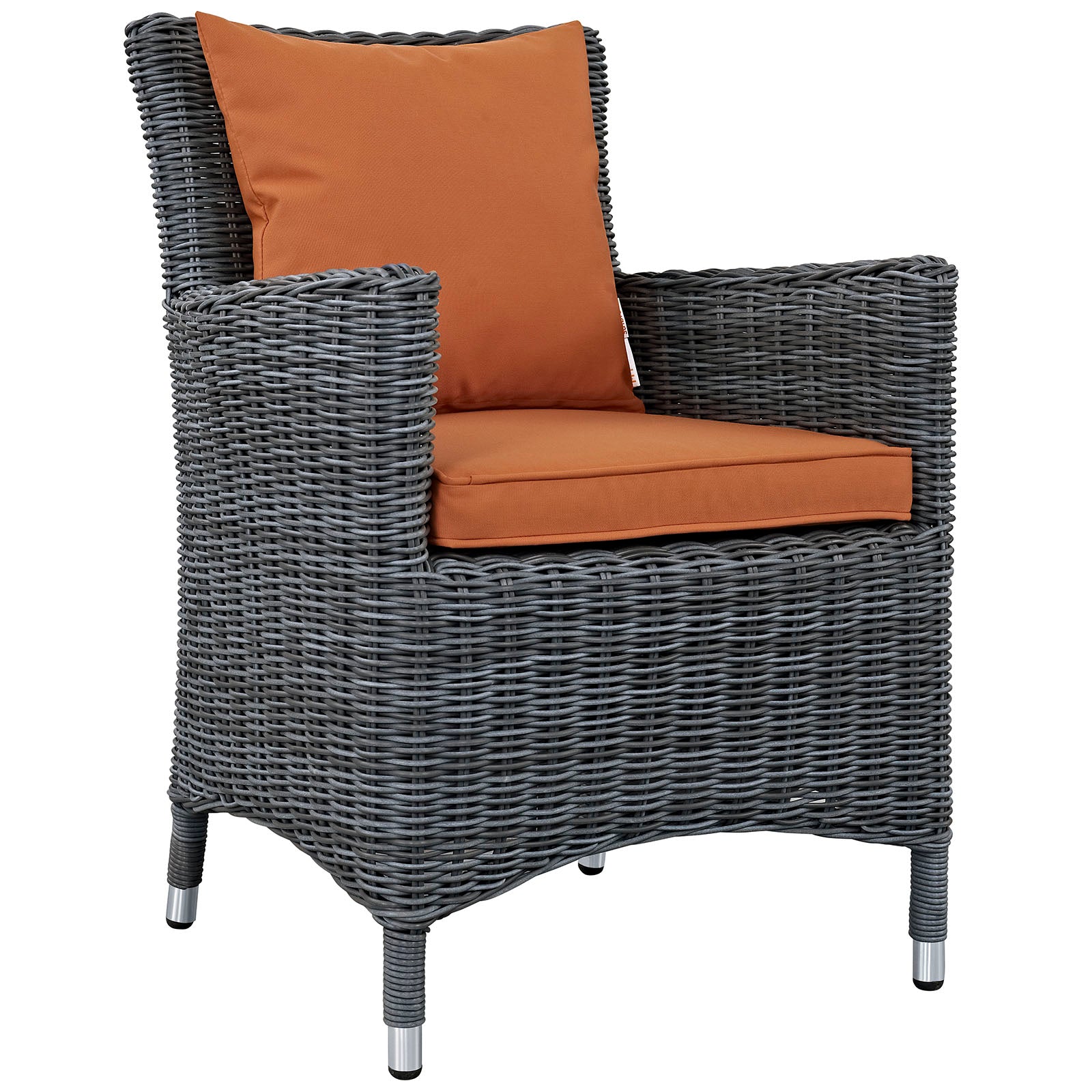 Exquisite Summon 4-Piece Outdoor Patio Dining Furniture Set Featuring Sunbrella® Fabric and Luxurious Plush Cushions for Maximum Comfort