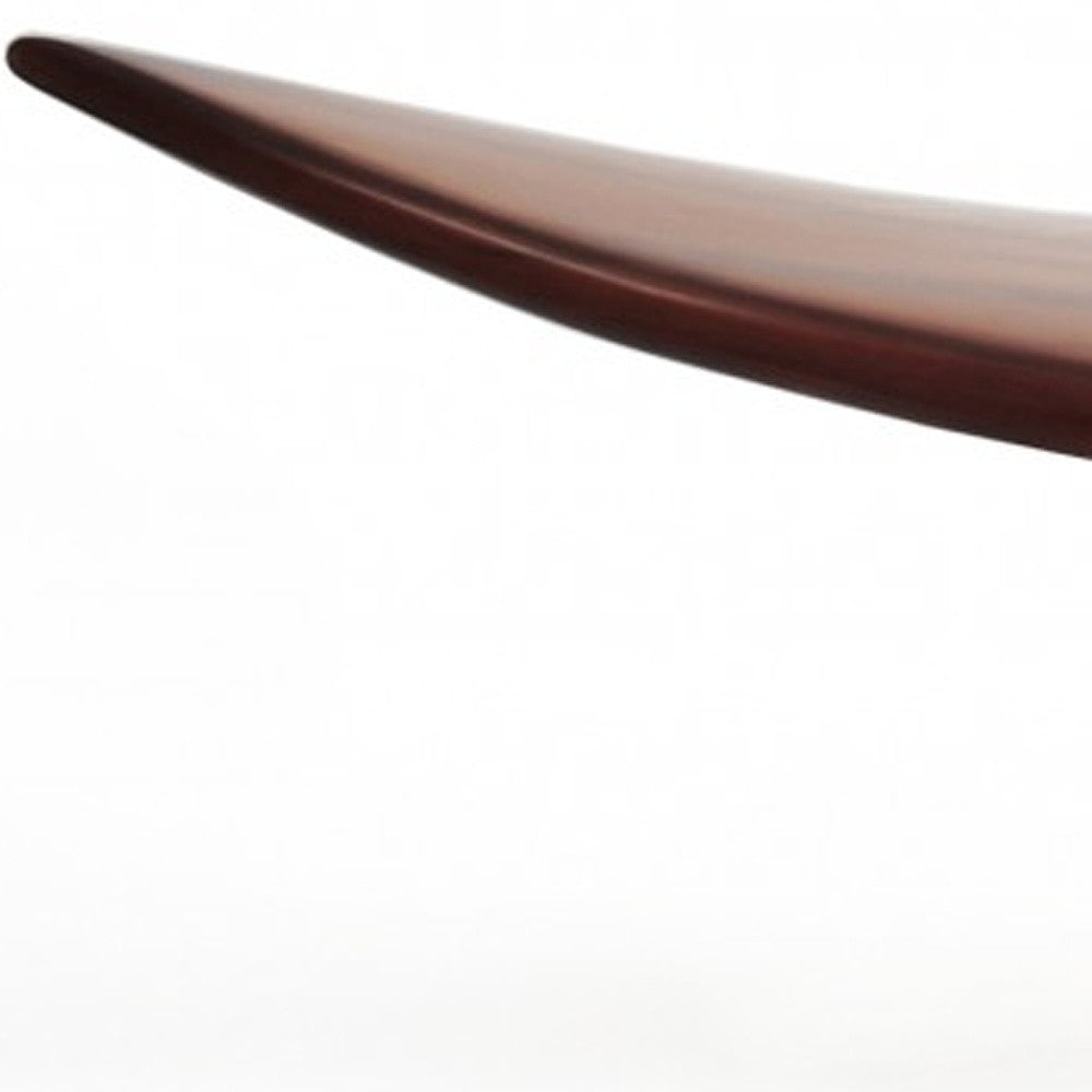18.5" Handcrafted Western Red Cedar Surfboard with 3 Fins for Wave Riding Bliss
