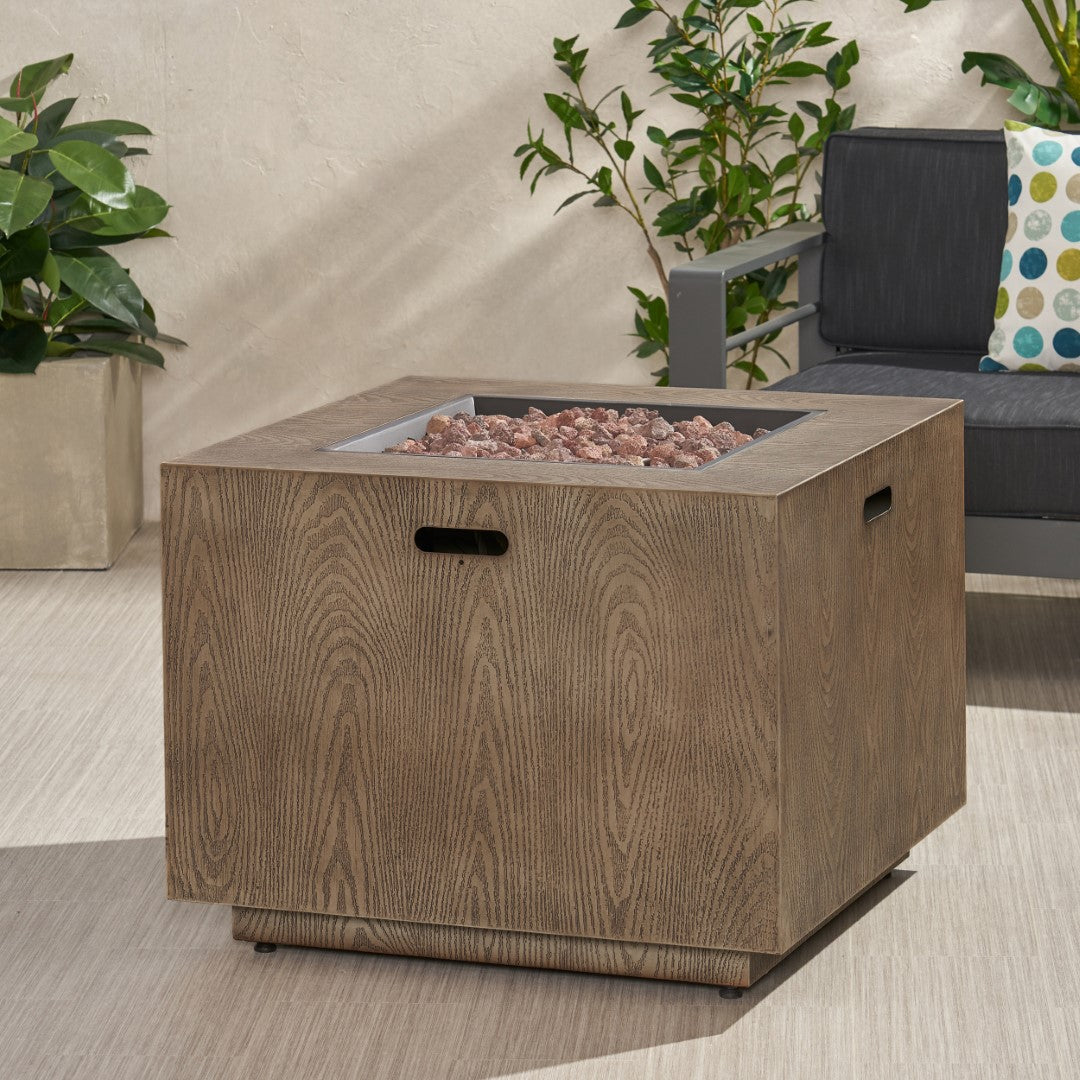 Christopher Knight Home® Wellington 33-Inch Square 50,000 BTU Propane Fire Pit