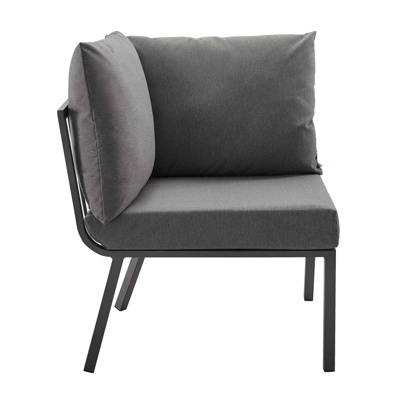 Stylish Riverside 5 Piece Outdoor Patio Aluminum Loveseat Set with Comfortable Plush Cushions for Memorable Gatherings