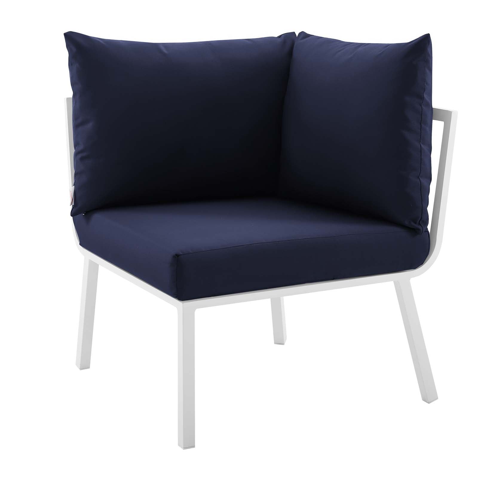 Stylish Riverside 5 Piece Outdoor Patio Aluminum Loveseat Set with Comfortable Plush Cushions for Memorable Gatherings