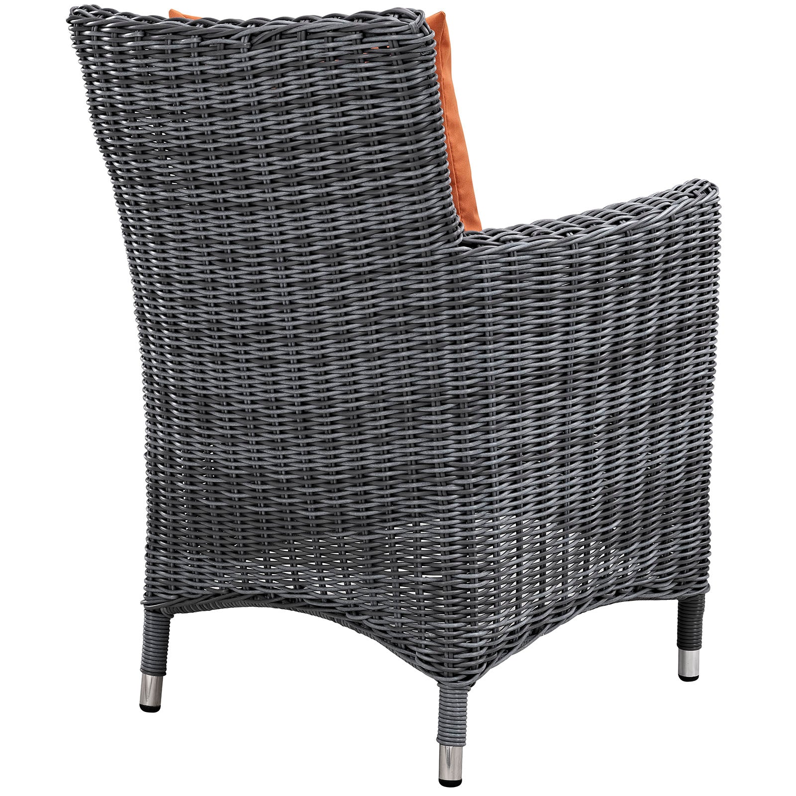 Exquisite Summon 4-Piece Outdoor Patio Dining Furniture Set Featuring Sunbrella® Fabric and Luxurious Plush Cushions for Maximum Comfort