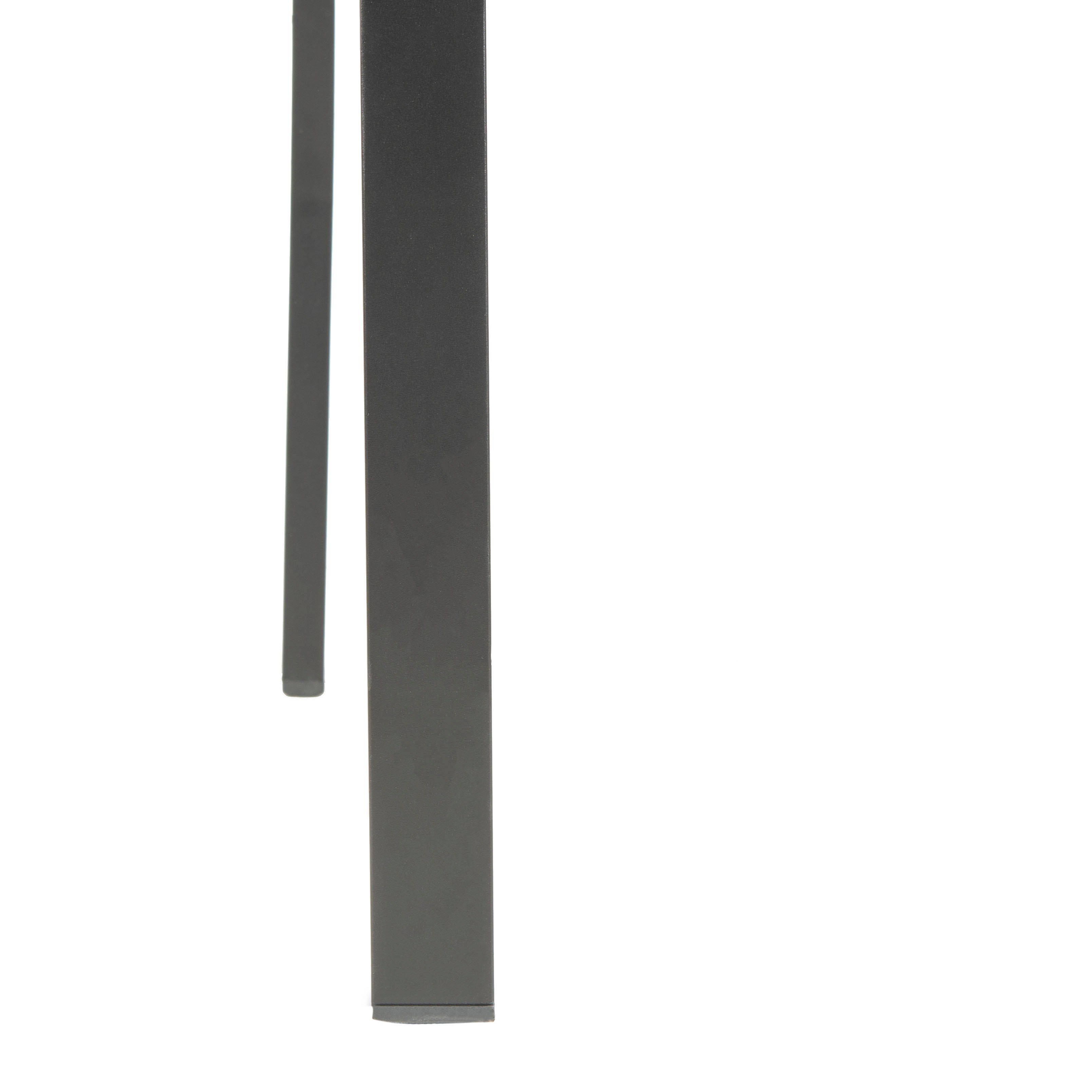 Stylish Modern Aluminium Koda Chair Set of 2 in Black and Brown for Indoor and Outdoor Living Spaces