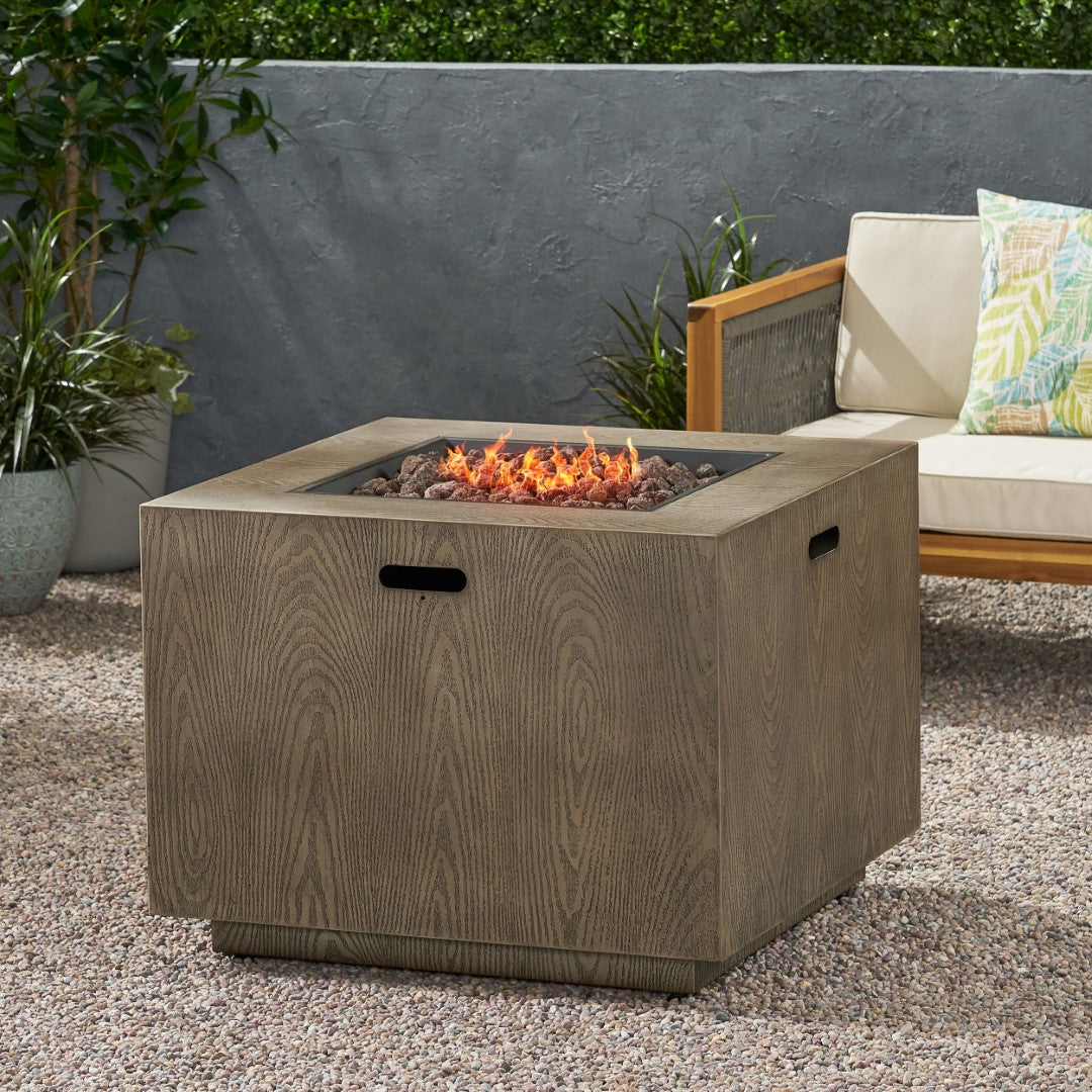 Christopher Knight Home® Wellington 33-Inch Square 50,000 BTU Propane Fire Pit