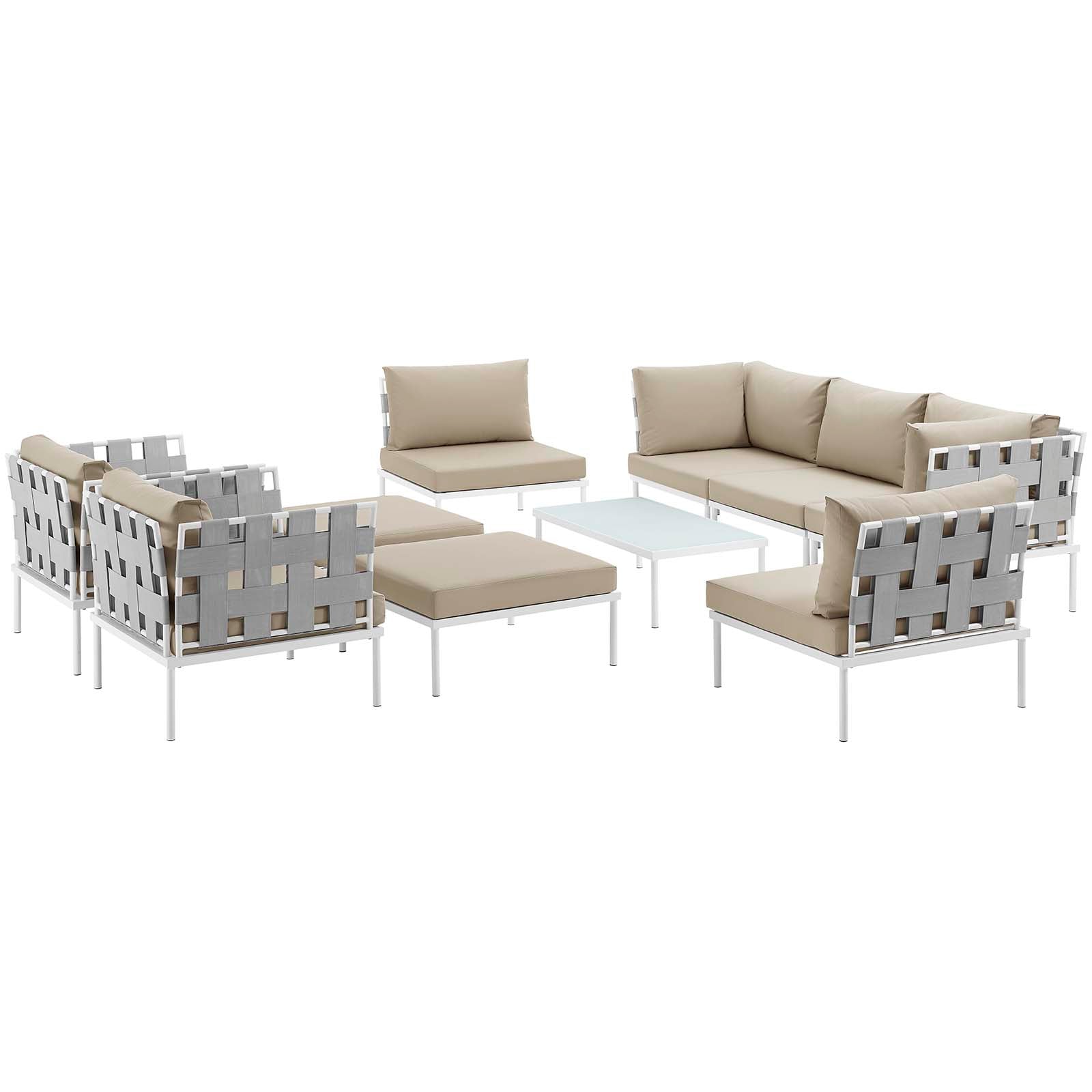 Harmony Outdoor Patio Sectional Sofa Set - All-Weather Comfort with Modern Design for Your Space