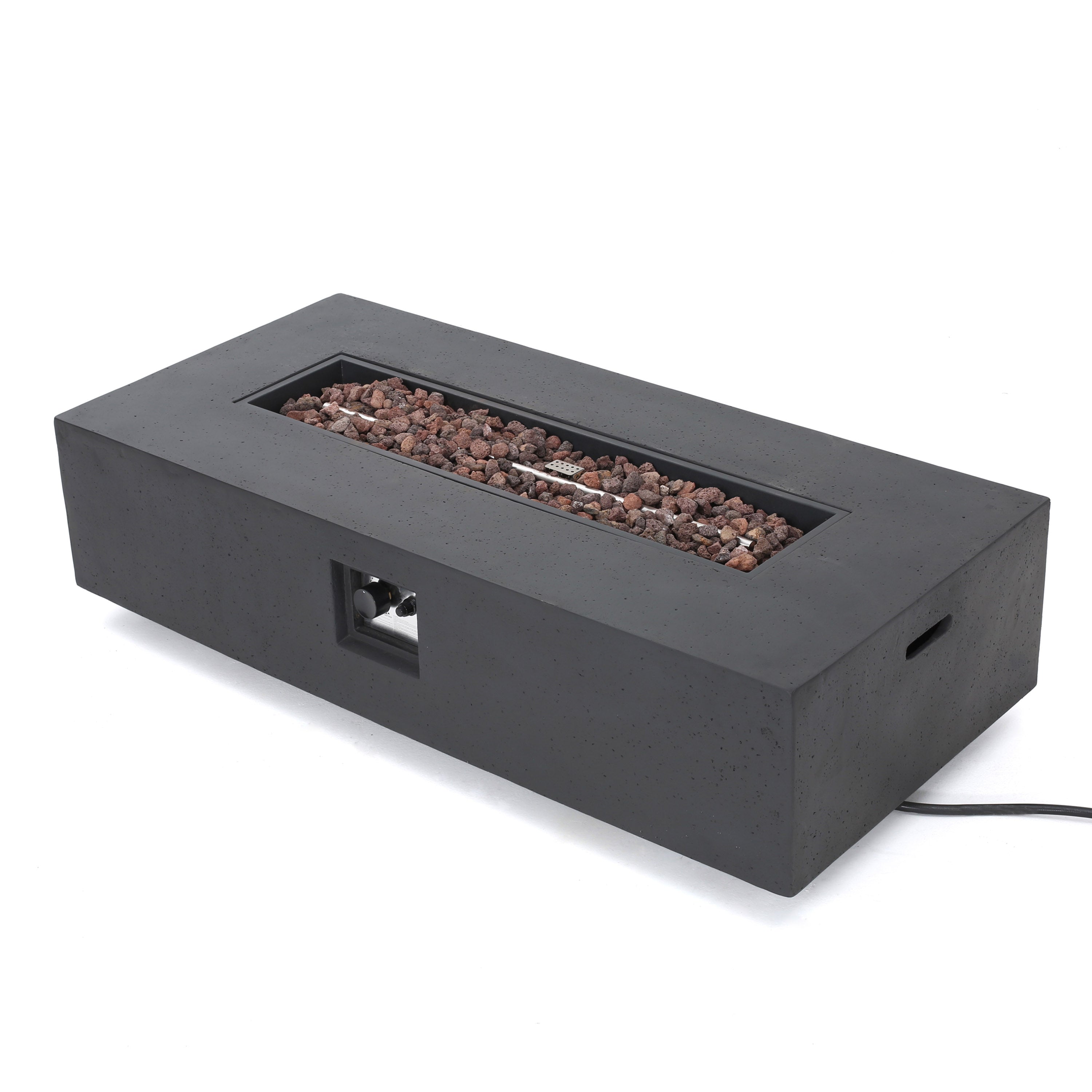 Christopher Knight Home® Contemporary Outdoor 50,000 BTU Concrete Fire Table for Outdoor Entertaining Areas
