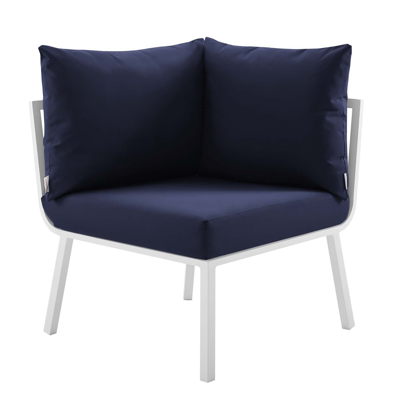 Stylish Riverside 5 Piece Outdoor Patio Aluminum Loveseat Set with Comfortable Plush Cushions for Memorable Gatherings