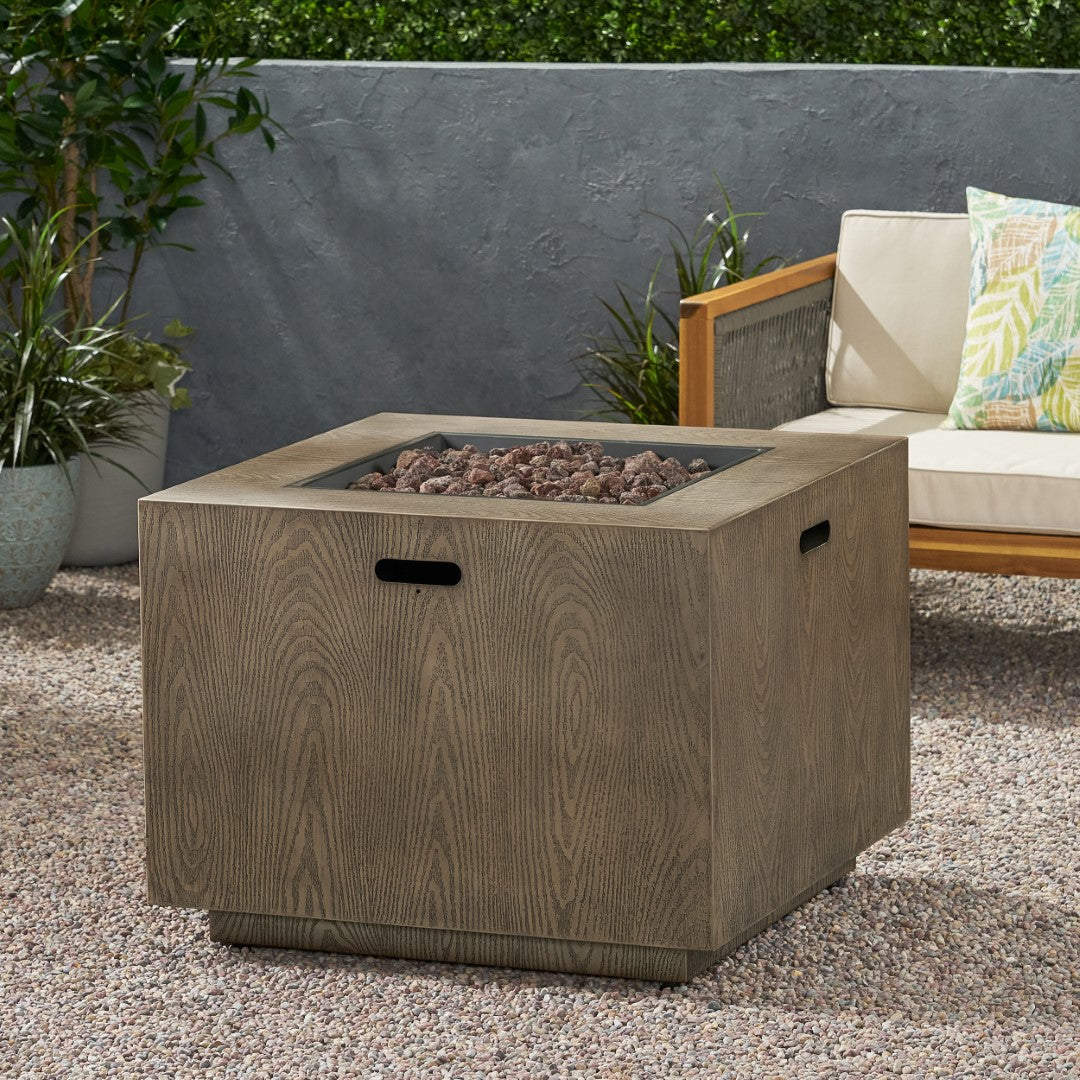 Christopher Knight Home® Wellington 33-Inch Square 50,000 BTU Propane Fire Pit
