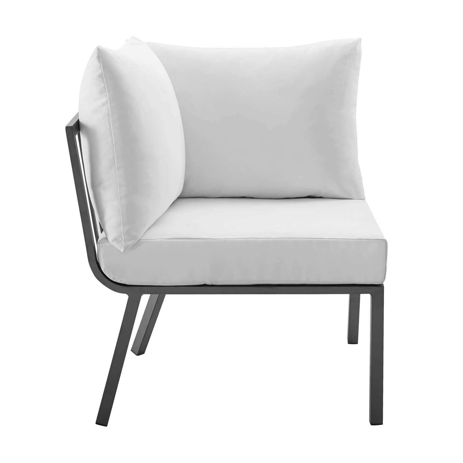 Stylish Riverside 5 Piece Outdoor Patio Aluminum Loveseat Set with Comfortable Plush Cushions for Memorable Gatherings