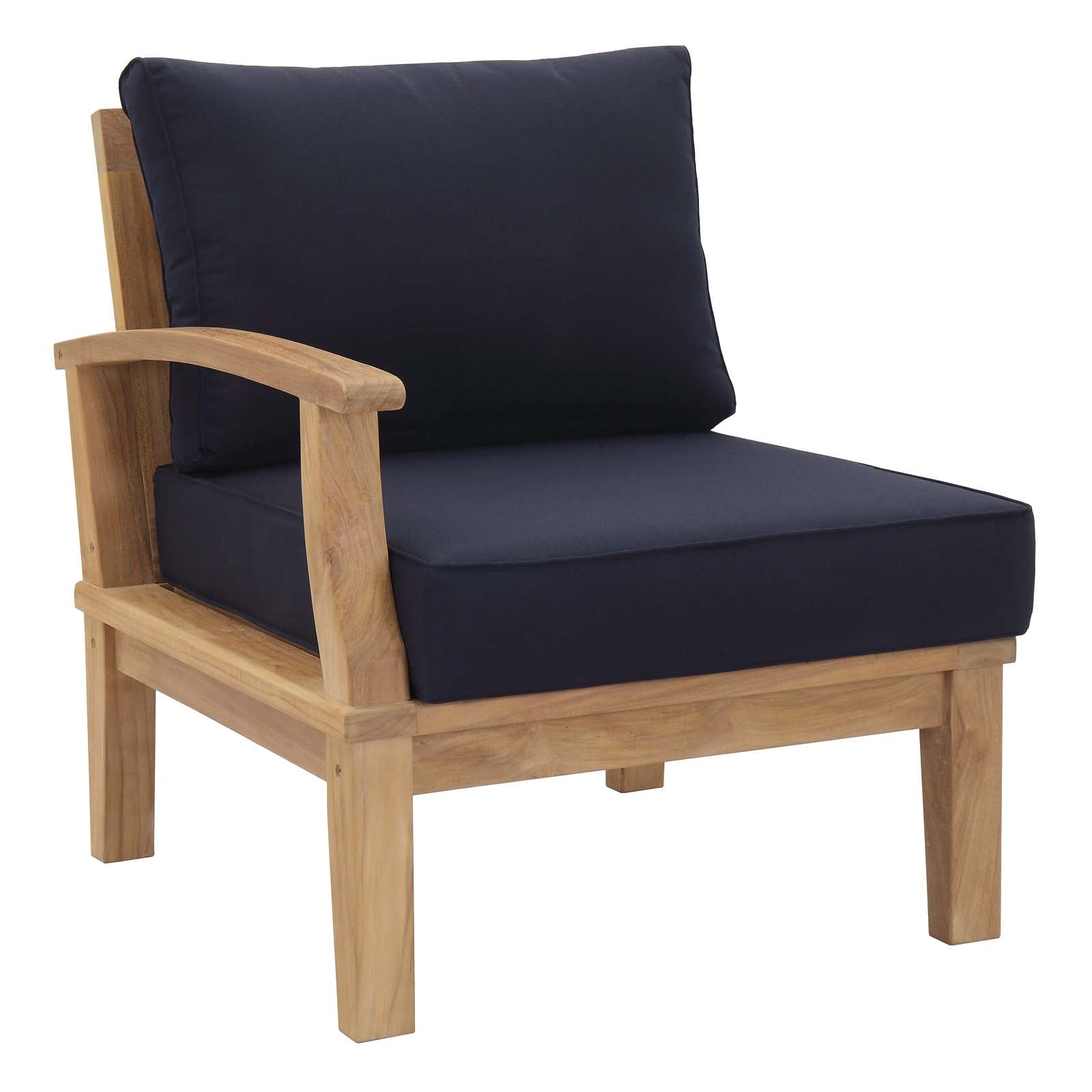 EEI-1480 Marina 10-Piece Premium Teak Outdoor Patio Furniture Set with All-Weather-Resistant Cushions
