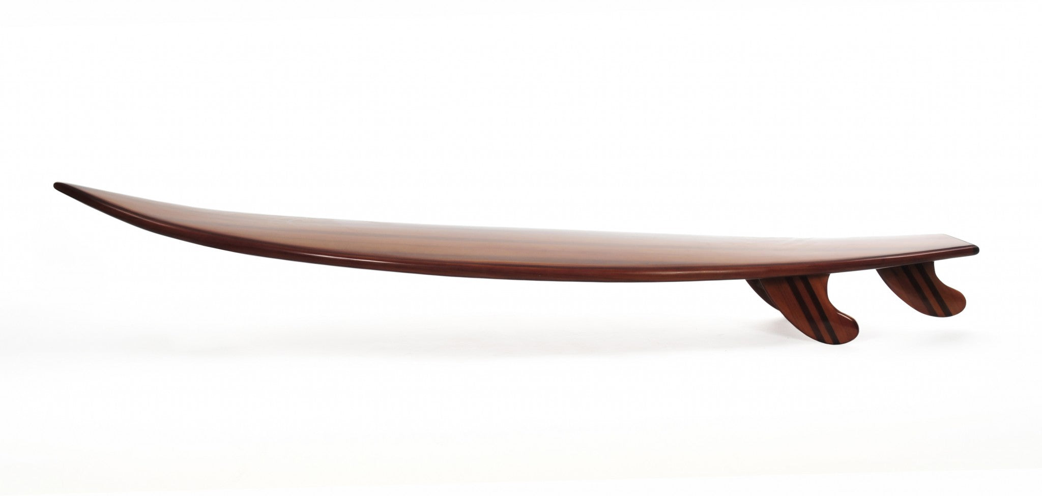 18.5 Western Red Cedar Surfboard - Handcrafted, Fiberglass Epoxy with 3 Fins for Ultimate Wave Riding Fun!