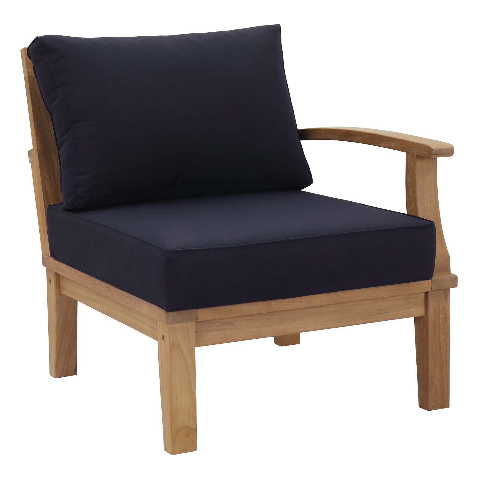 EEI-1480 Marina 10-Piece Premium Teak Outdoor Patio Furniture Set with All-Weather-Resistant Cushions