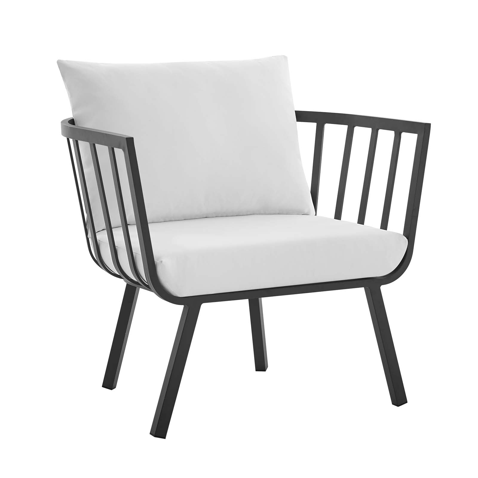 Stylish Riverside 5 Piece Outdoor Patio Aluminum Loveseat Set with Comfortable Plush Cushions for Memorable Gatherings