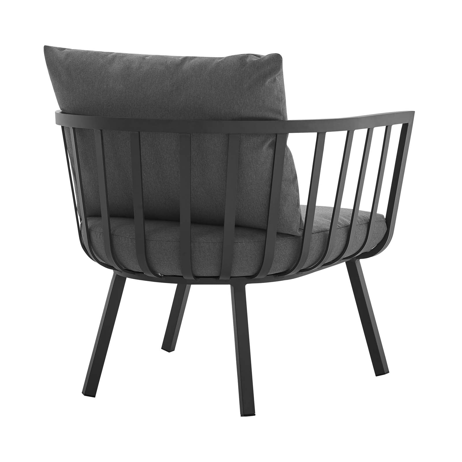 Stylish Riverside 5 Piece Outdoor Patio Aluminum Loveseat Set with Comfortable Plush Cushions for Memorable Gatherings