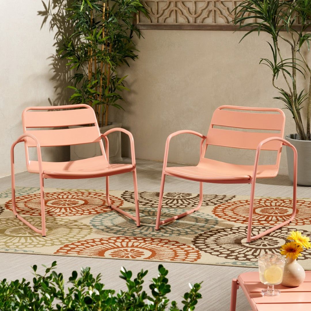 Christopher Knight Home® Modern Outdoor Dining Chairs - Set of 2: Cowan