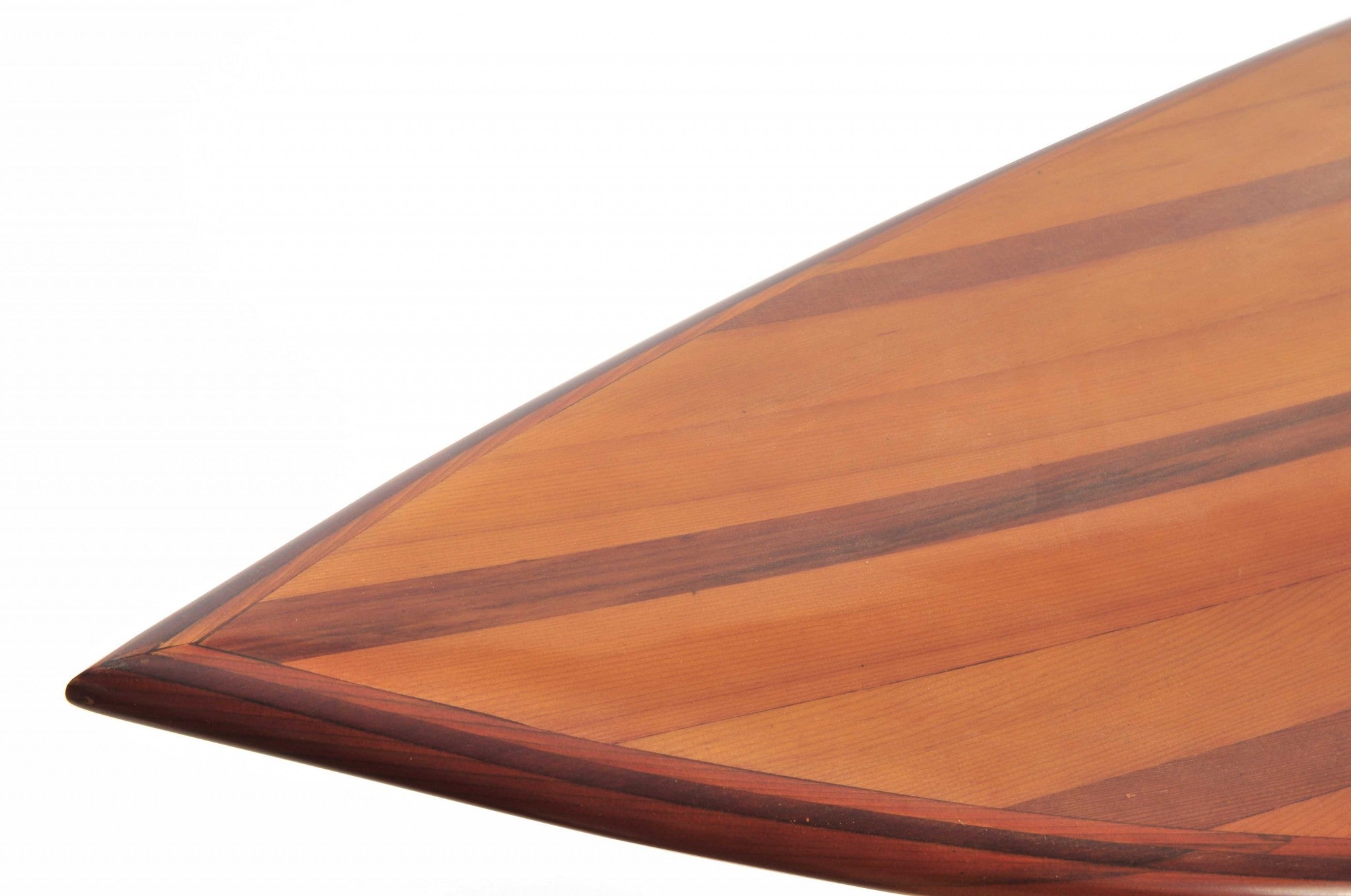 18.5" Handcrafted Western Red Cedar Surfboard with 3 Fins for Wave Riding Bliss