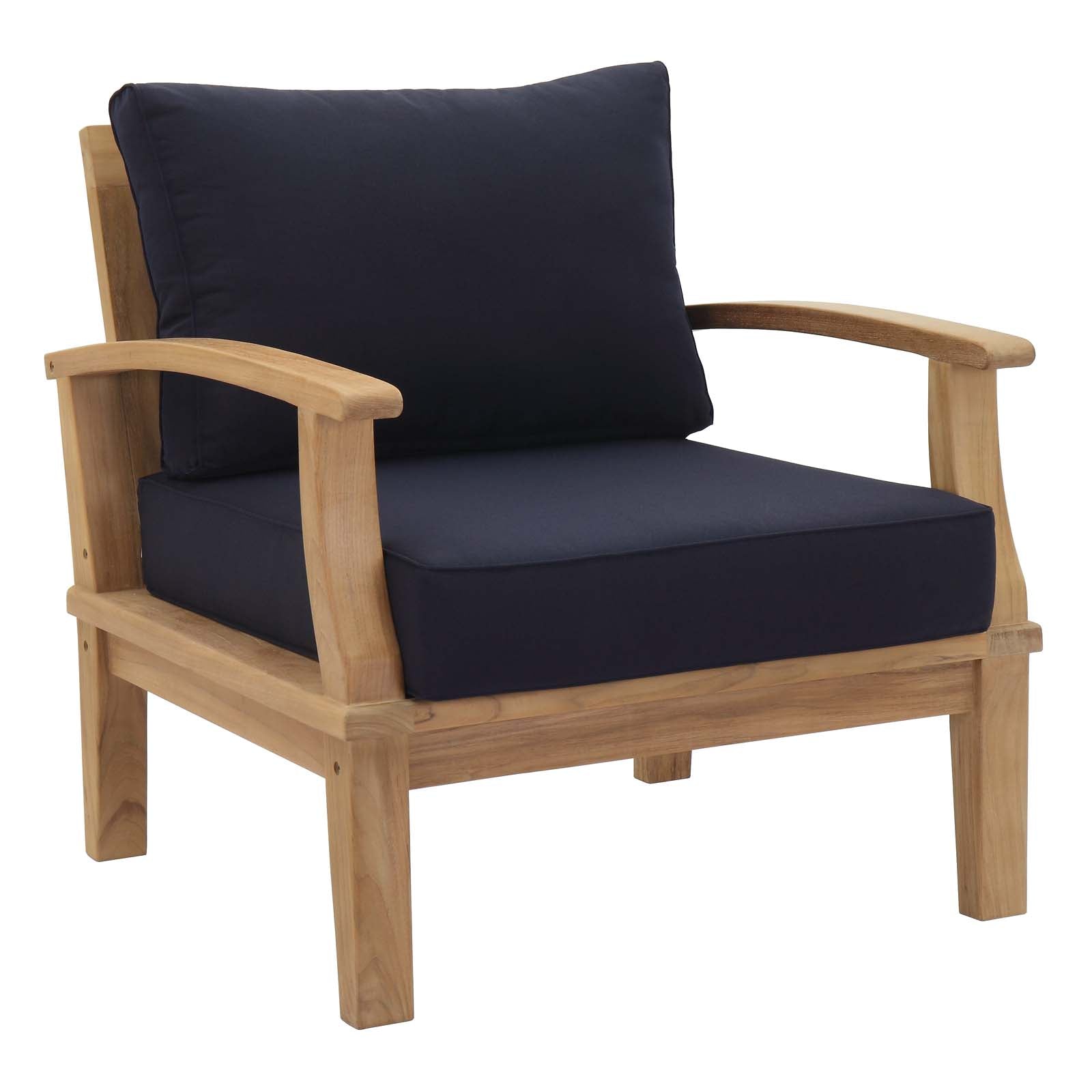 EEI-1480 Marina 10-Piece Premium Teak Outdoor Patio Furniture Set with All-Weather-Resistant Cushions