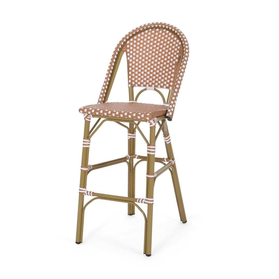 Christopher Knight Home® 2-Piece Set of French-Style Aluminum Outdoor Barstools