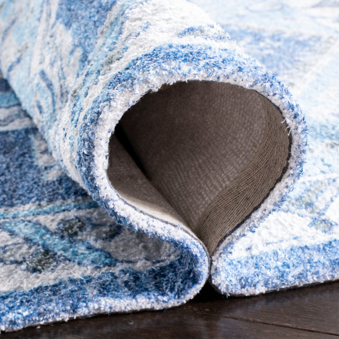 Luxurious Hand-Woven Saffron Rug Made of 60% Polyester and 40% Cotton with 12mm Pile Height for Ultimate Comfort