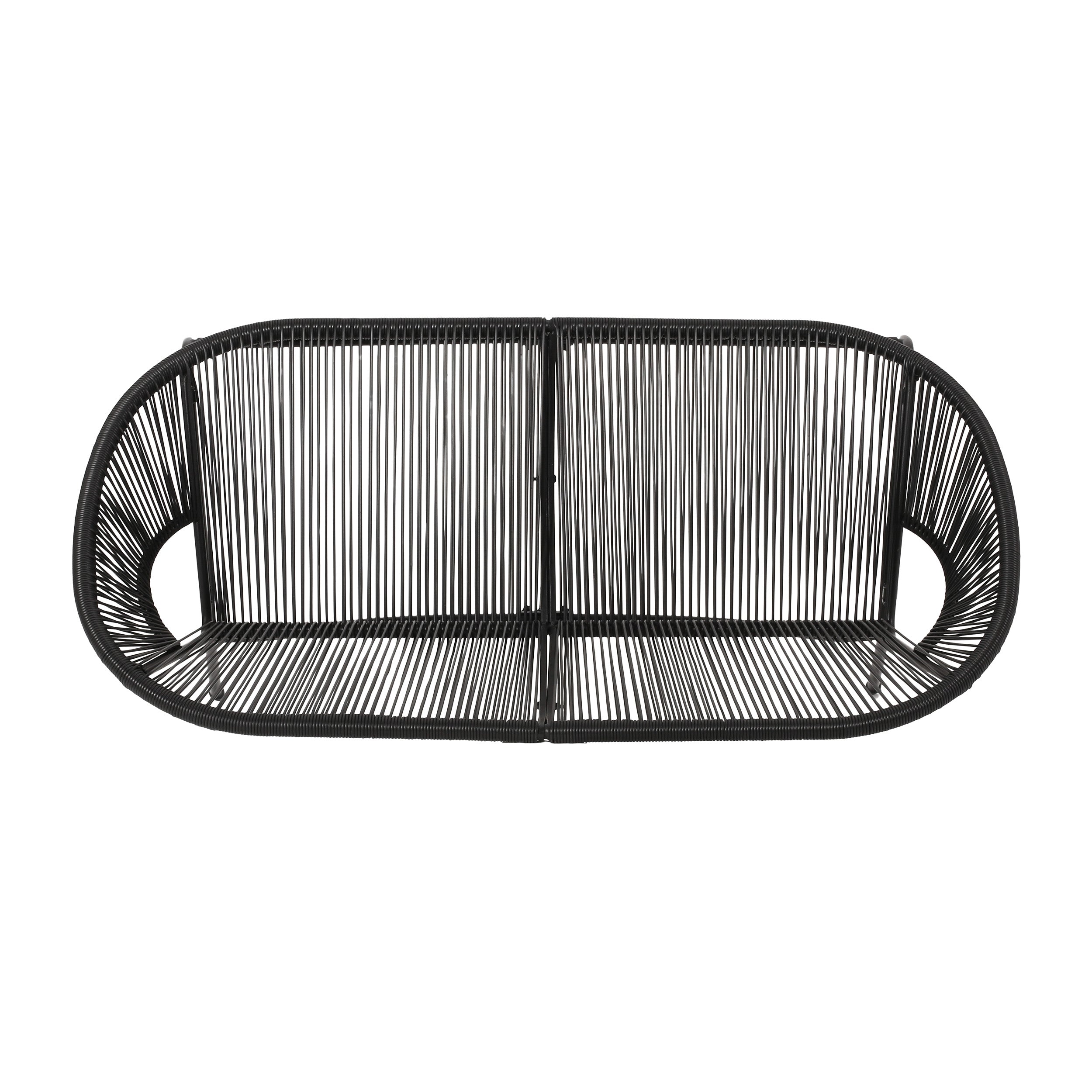 Christopher Knight Home® Durable Contemporary Outdoor Basket Loveseat with Hammock Weave