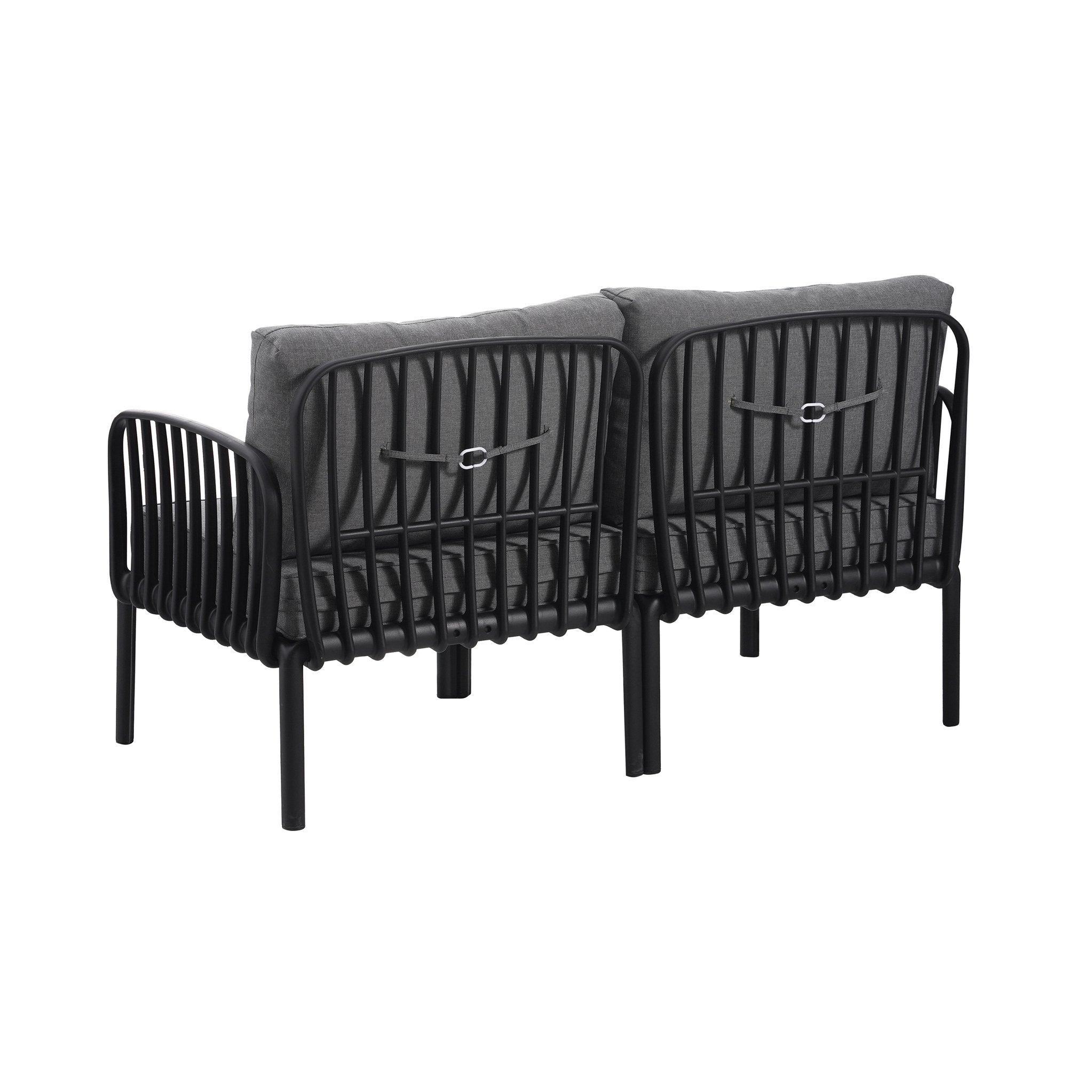 Christopher Knight Home® High - Quality 3 Piece Patio Conversation Set: Modern Outdoor Sectional with Plush Thick Cushions and Square - Shaped Coffee Table for Relaxation