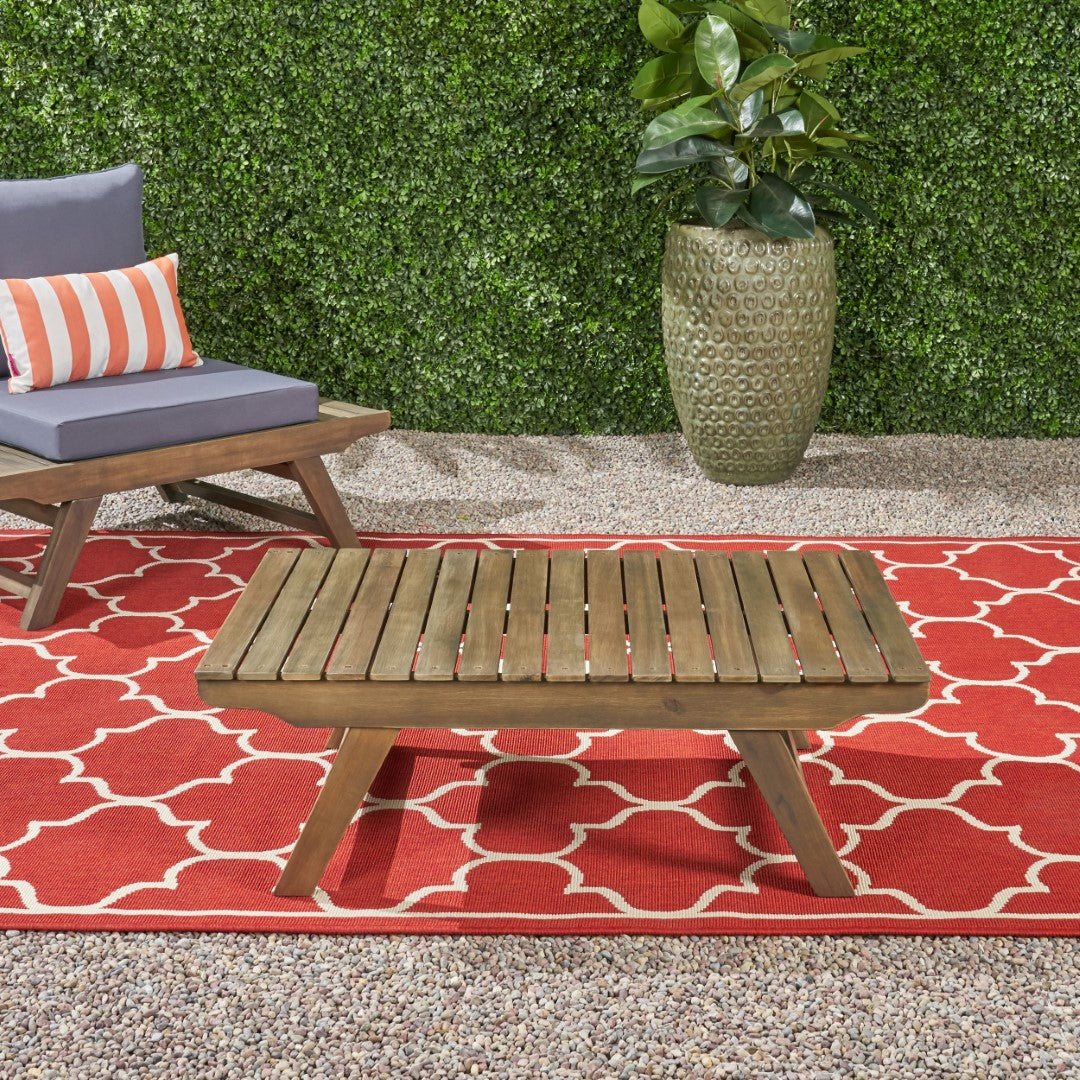 Christopher Knight Home® Sedona Natural Acacia Wood Outdoor Coffee Table - Sleek & Durable Design