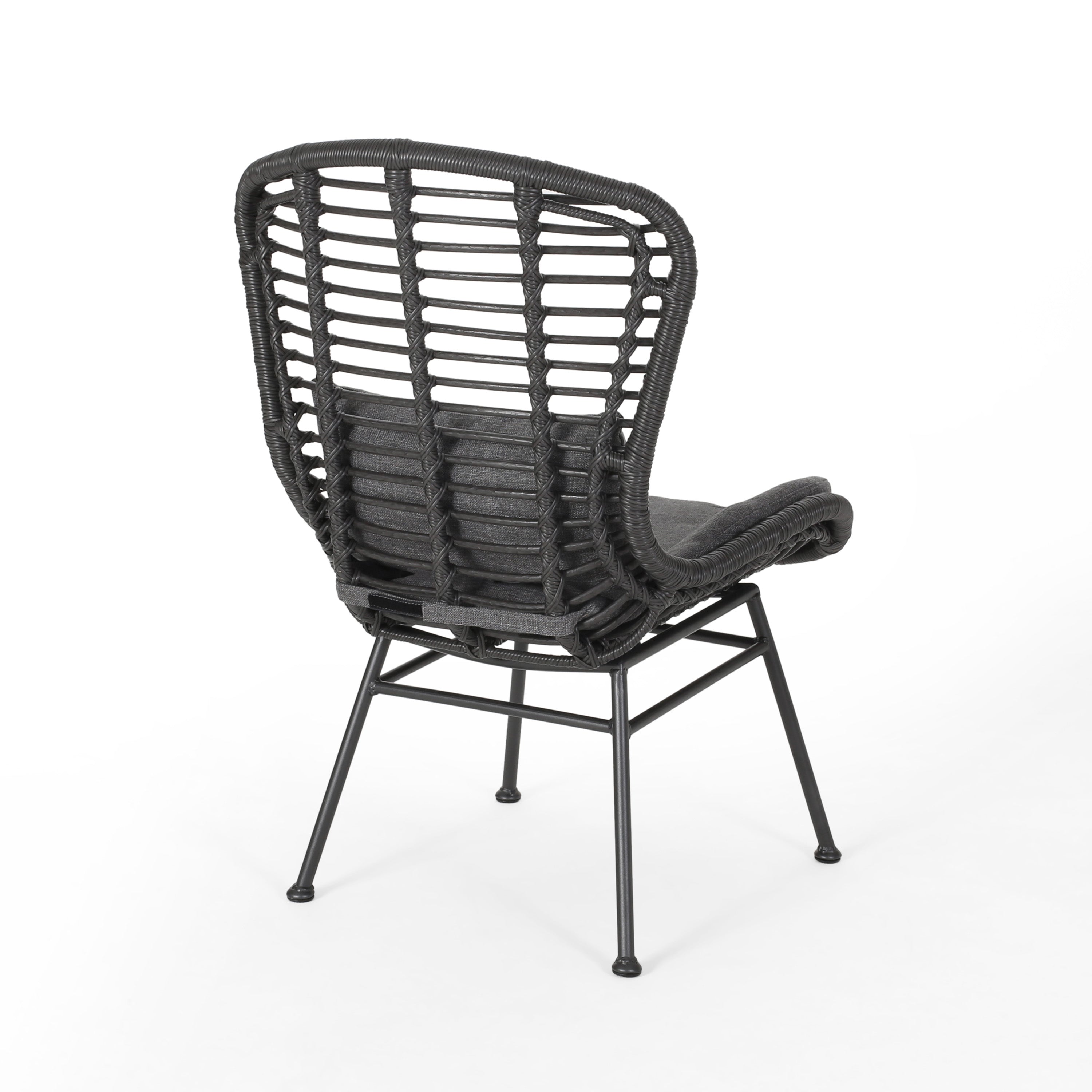 Christopher Knight Home® La Habra 2-Piece Modern Outdoor Club Chairs with Faux Rattan Design
