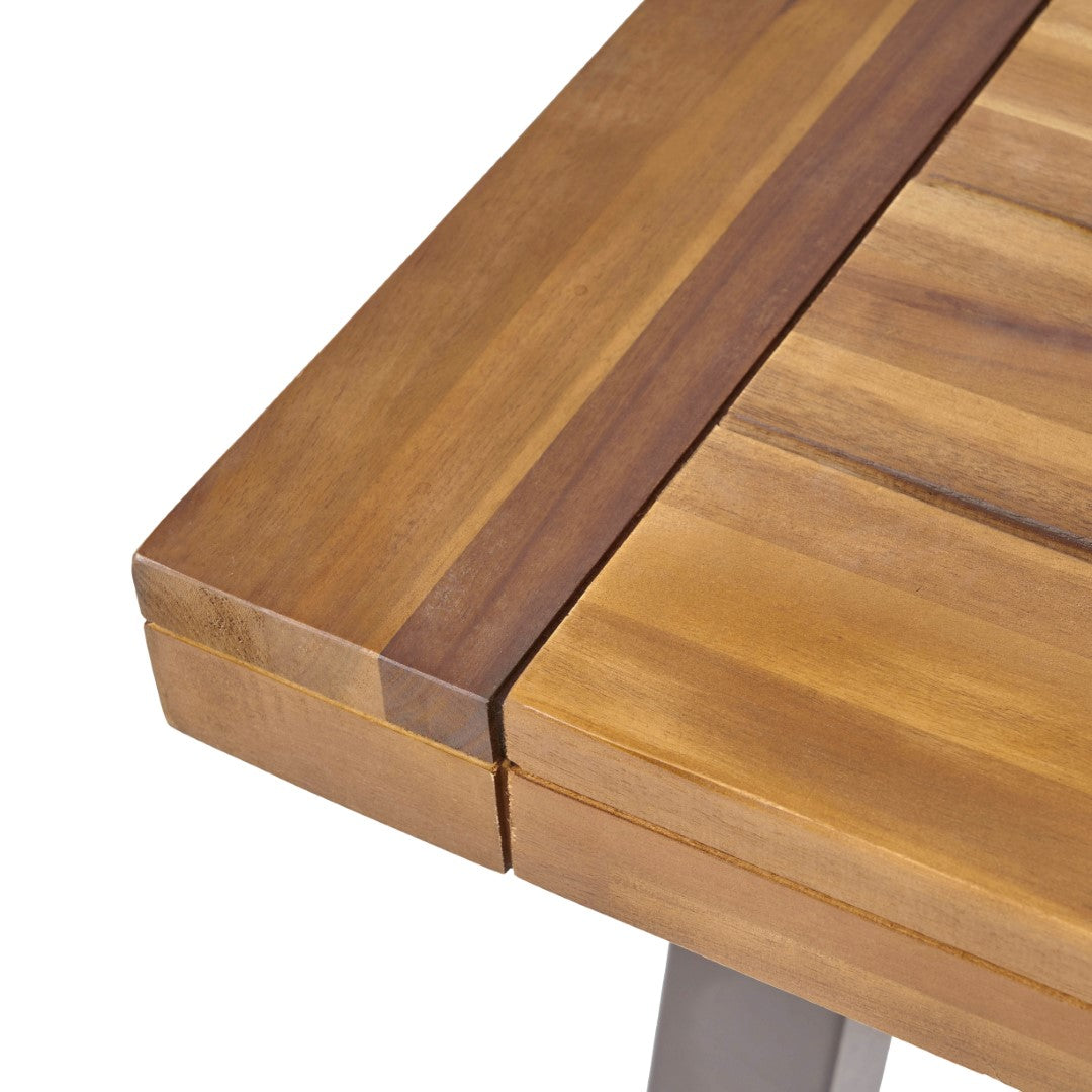 Christopher Knight Home® Carlisle Teak and Rustic Metal Outdoor 8 - Seater Wooden Dining Table