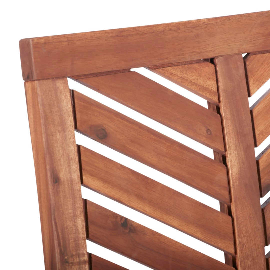 Stylish Outdoor Patio Wood Chairs - A Set of Two Acacia Hardwood Seats for Relaxing and Enjoying the Outdoors