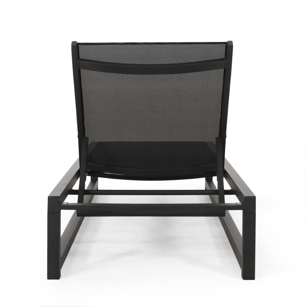 Christopher Knight Home® Premium Adjustable Aluminum Outdoor Chaise Lounge with Mesh Seat - Resort - Style Comfort