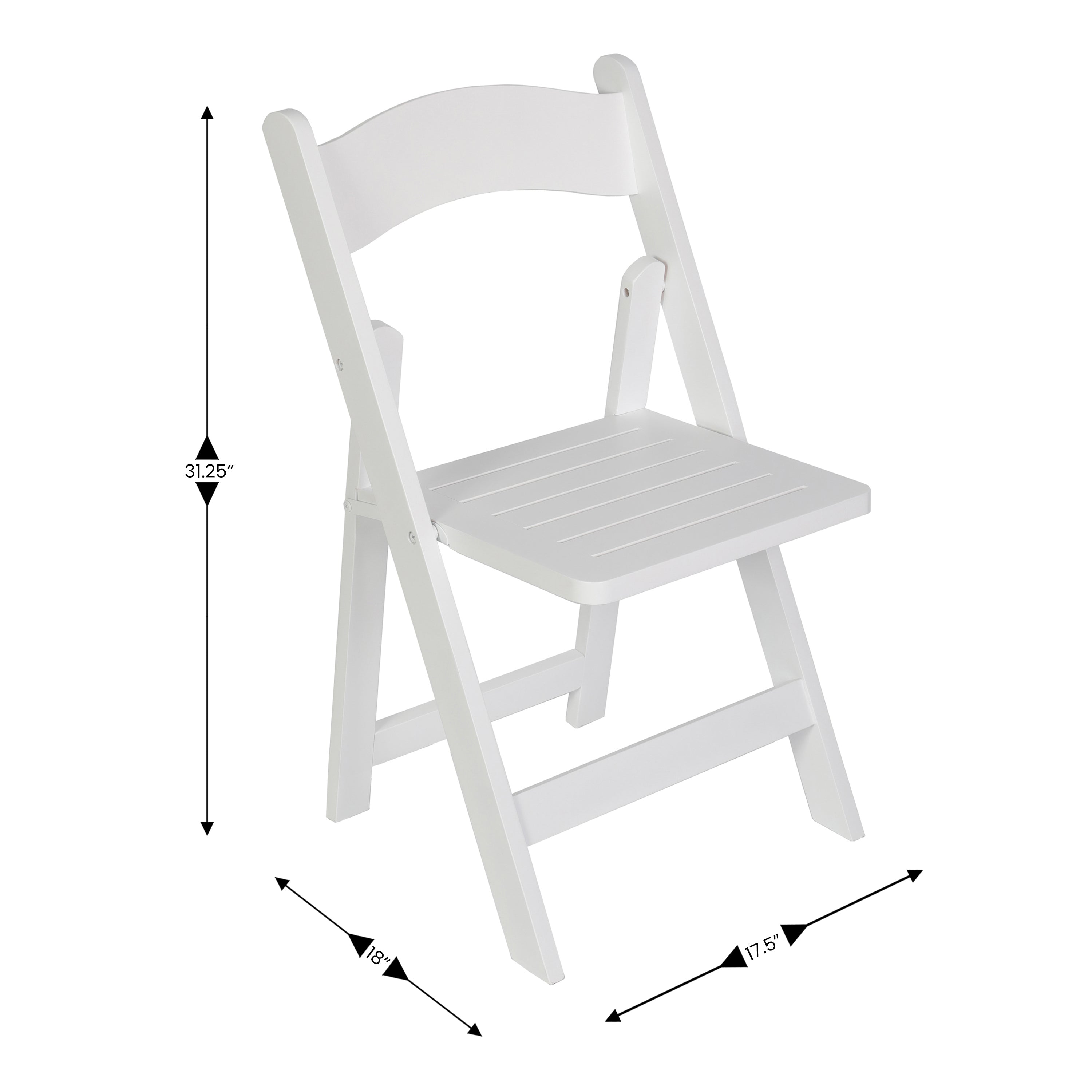 High - Quality Commercial - Use Solid Oak and Beechwood Folding Dining Chair
