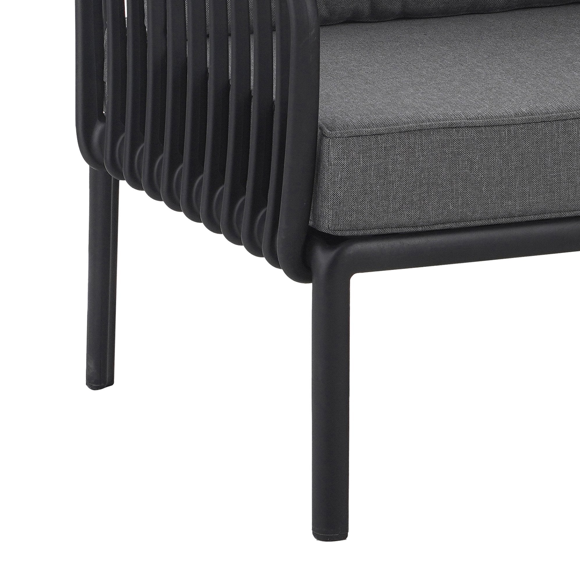 Christopher Knight Home® High - Quality 3 Piece Patio Conversation Set: Modern Outdoor Sectional with Plush Thick Cushions and Square - Shaped Coffee Table for Relaxation