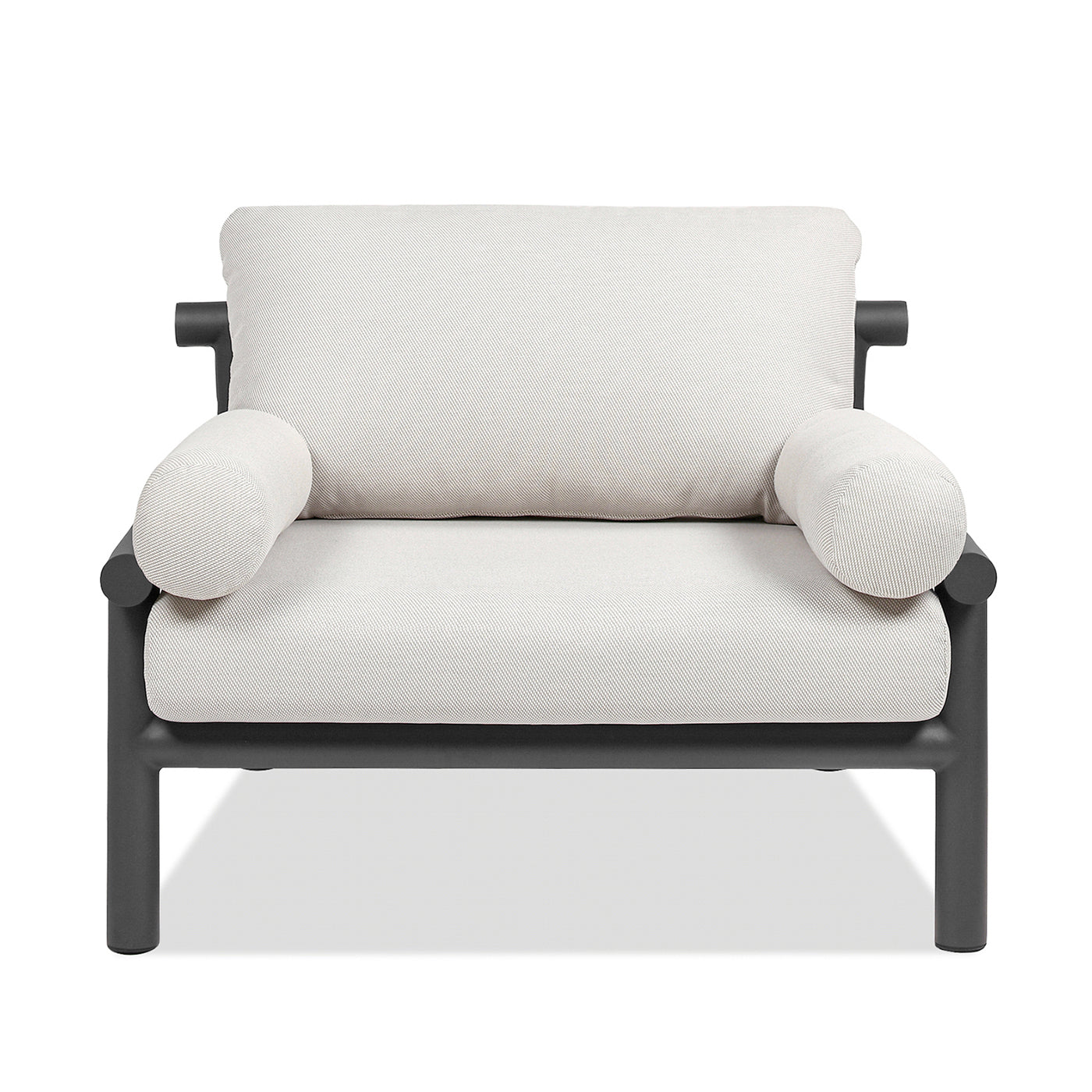 Stylish Wheat Beige Zara 39.5 Patio Armchair for Comfortable Outdoor Relaxation