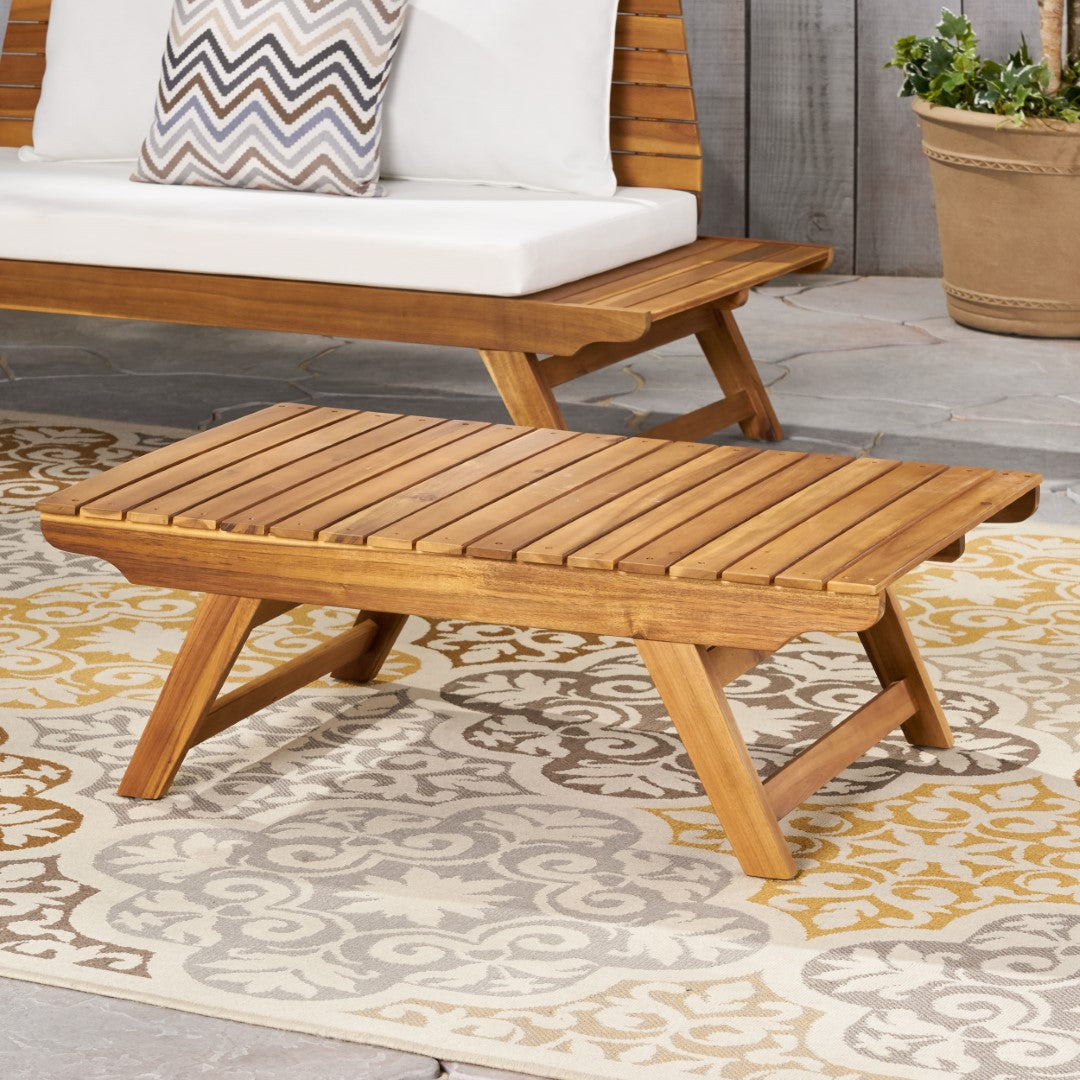 Christopher Knight Home® Sedona Natural Acacia Wood Outdoor Coffee Table - Sleek & Durable Design