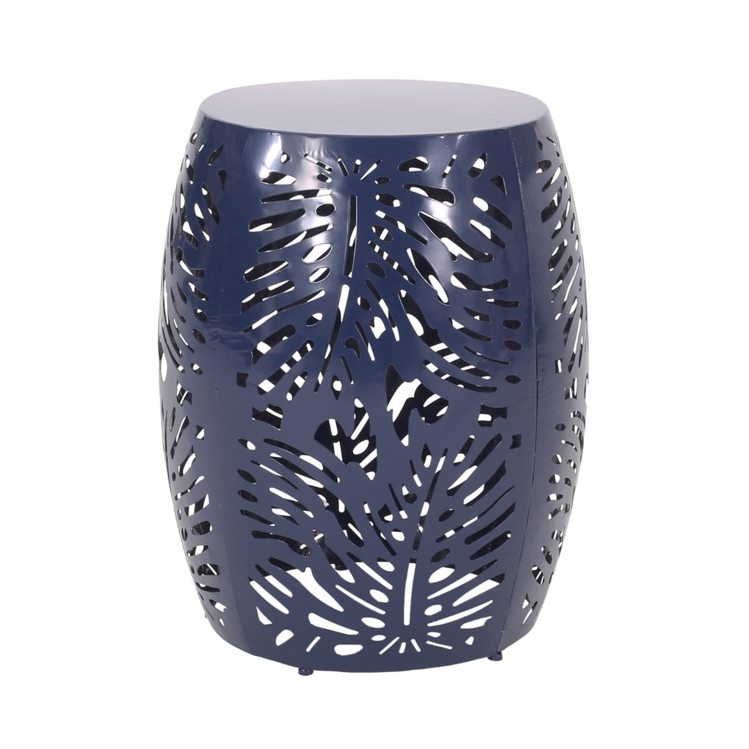 Christopher Knight Home® Satterlee Outdoor Metal Side Table Set of 2 - Stylish Barrel-Shaped Design
