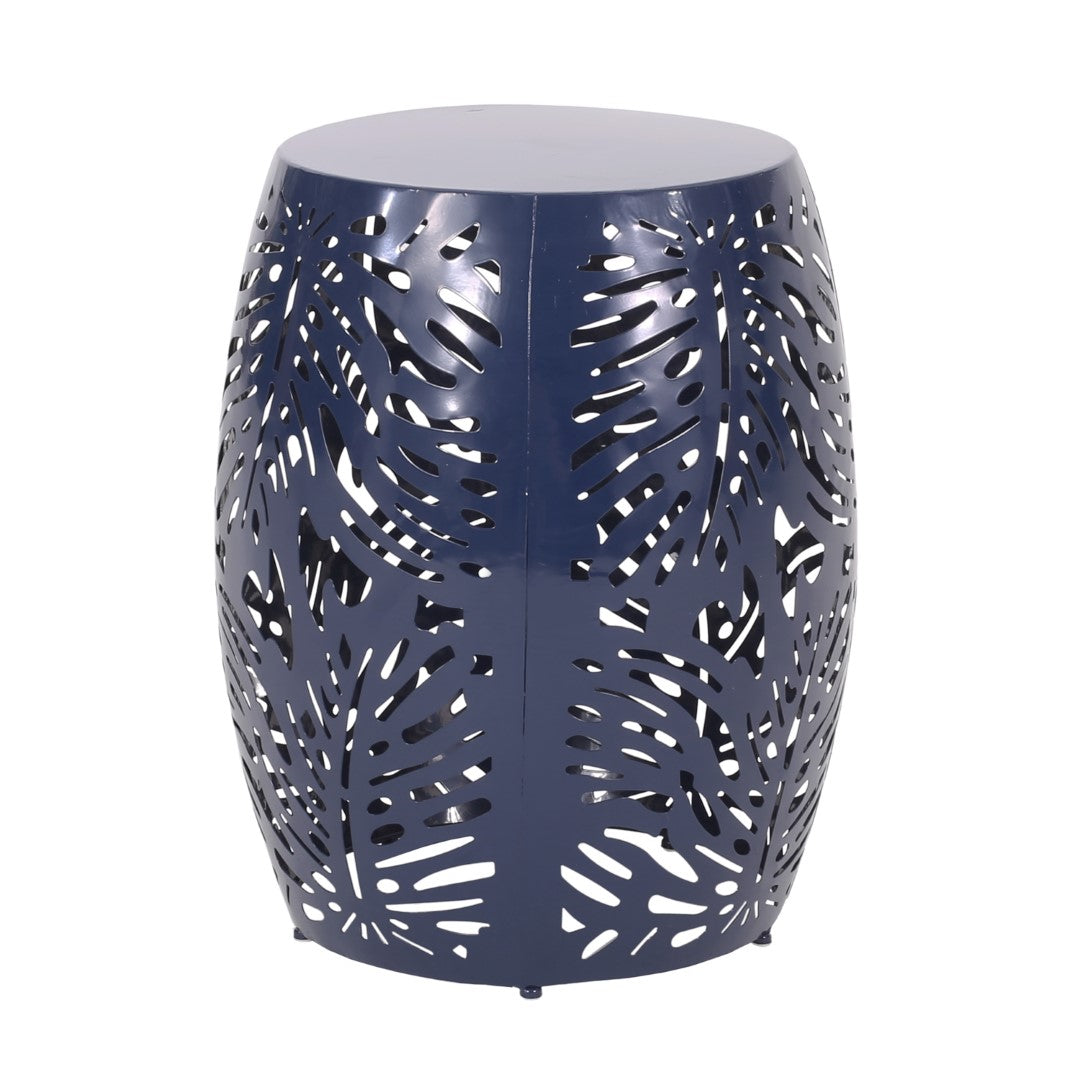 Christopher Knight Home® Satterlee Outdoor Metal Side Table Set of 2 - Stylish Barrel-Shaped Design