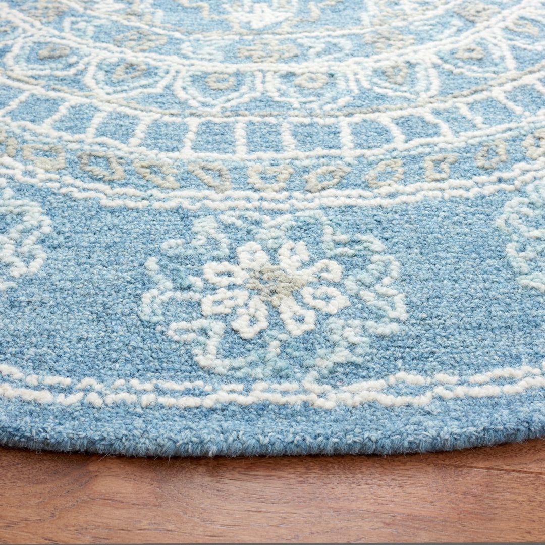 Exquisite Hand - Tufted Wool and Cotton Blossom Rug: A Luxurious Addition for Elegant Home Decor and Enhanced Comfort
