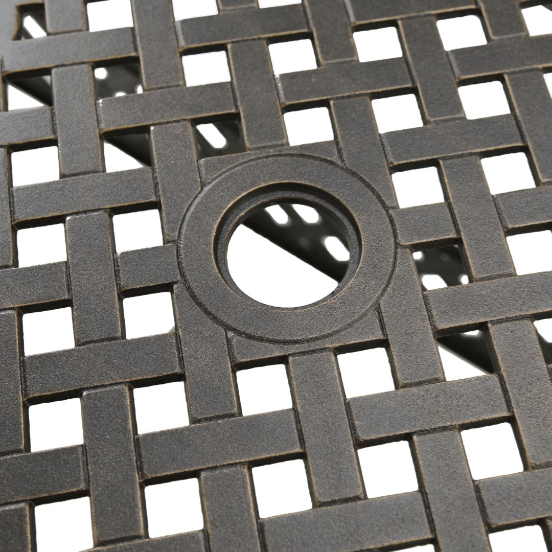 Christopher Knight Home® Abigail Outdoor Dining Table - Expandable Rectangular with Stunning Shiny Copper Finish in Cast Aluminum