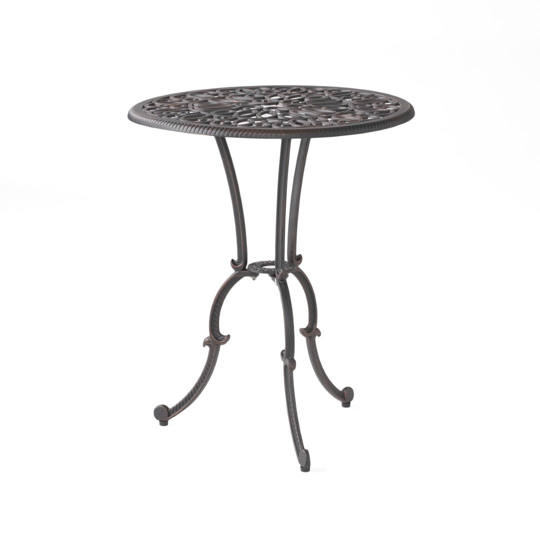 Christopher Knight Home® Charleston Bistro Set: Durable Aluminum & Iron for Cozy Outdoor Dining