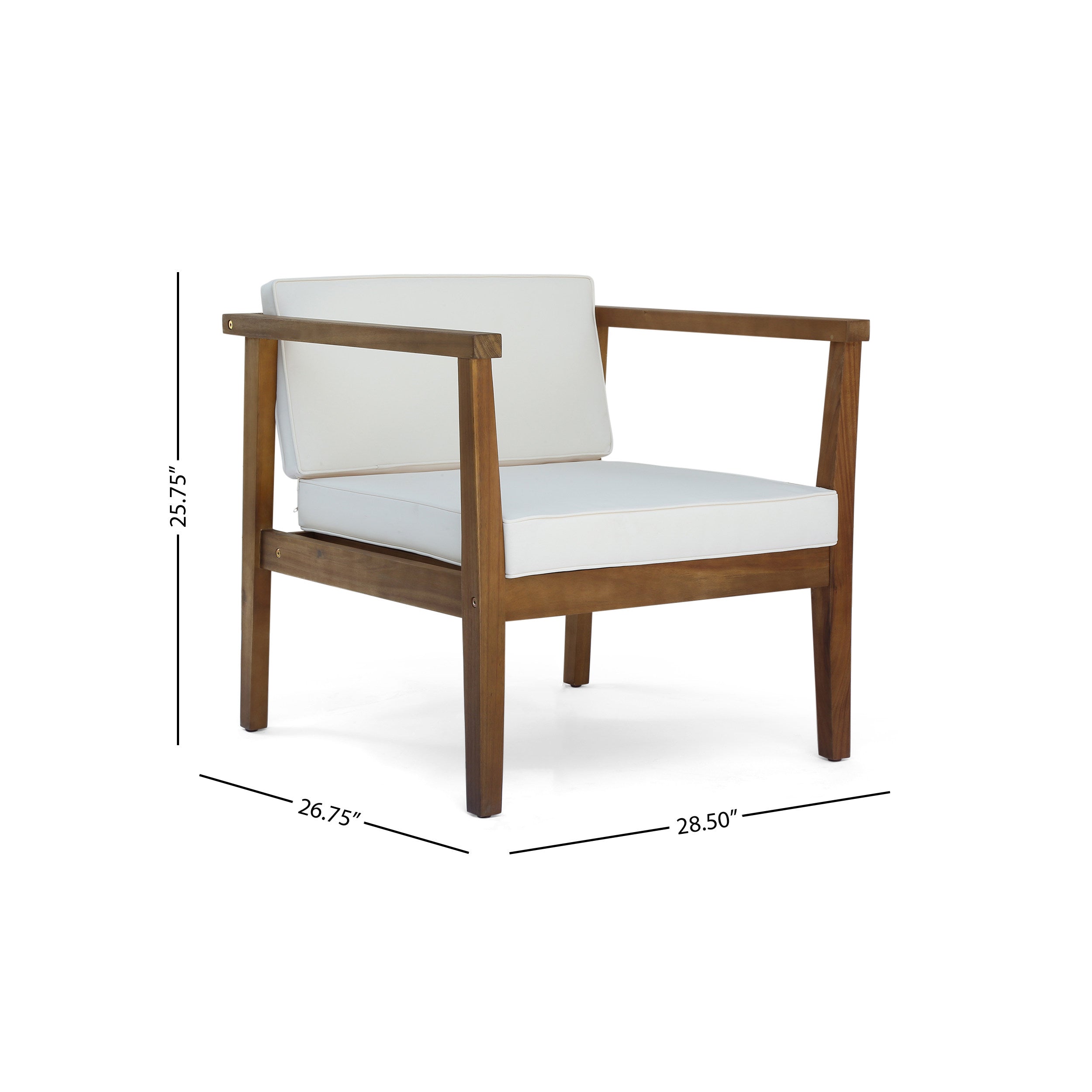 Christopher Knight Home® Newbury 4-Person Acacia Outdoor Conversation Set with Coffee Table