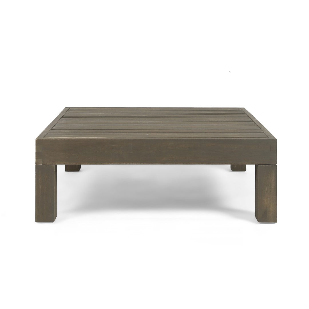 Christopher Knight Home® Outdoor Acacia Wood Corner Bench Set with Water-Resistant Cushions and Matching Coffee Table - Featuring X-Back Design for Elegant Outdoor Seating