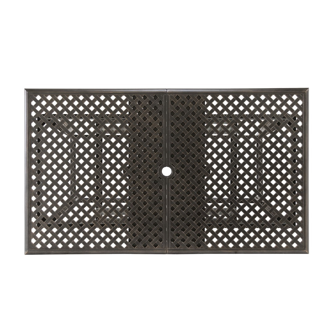Christopher Knight Home® Abigail Outdoor Dining Table - Expandable Rectangular with Stunning Shiny Copper Finish in Cast Aluminum