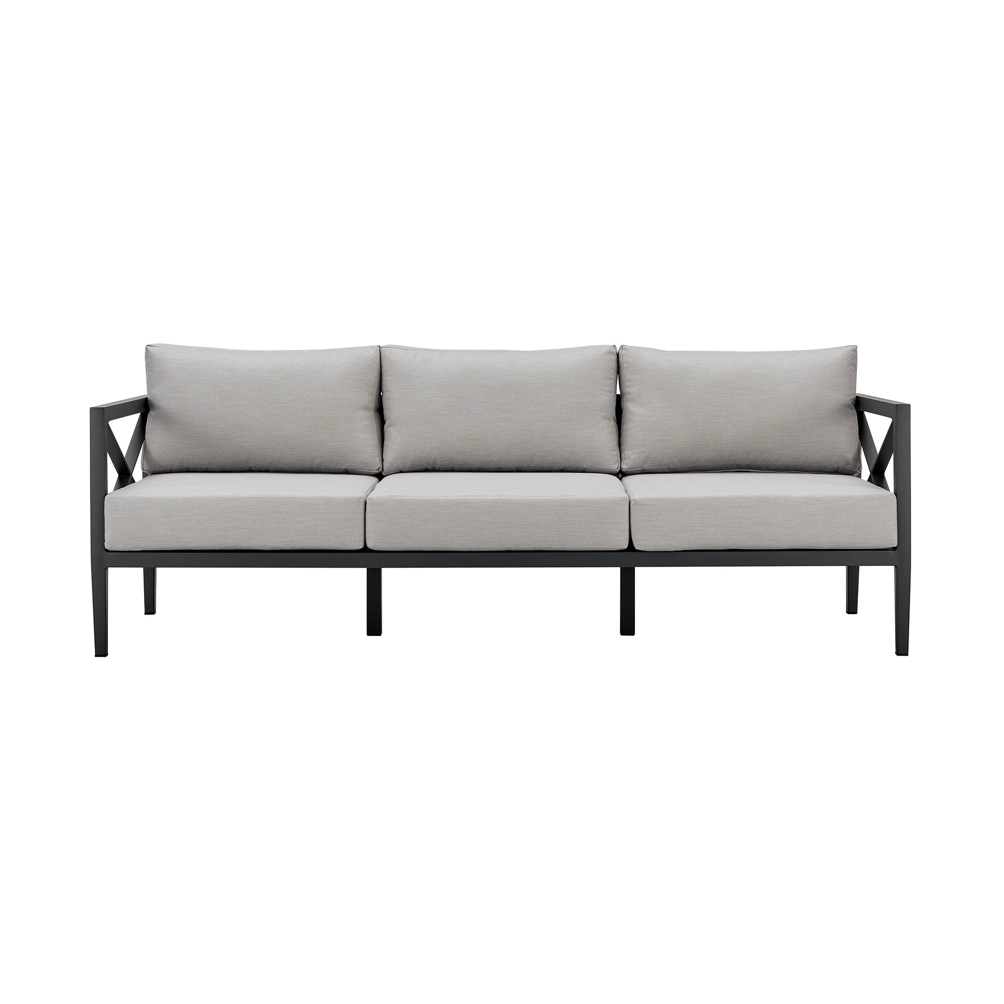 Sonoma 4-Piece Outdoor Conversation Set - Durable Aluminum Frame & Waterproof Comfort Cushions
