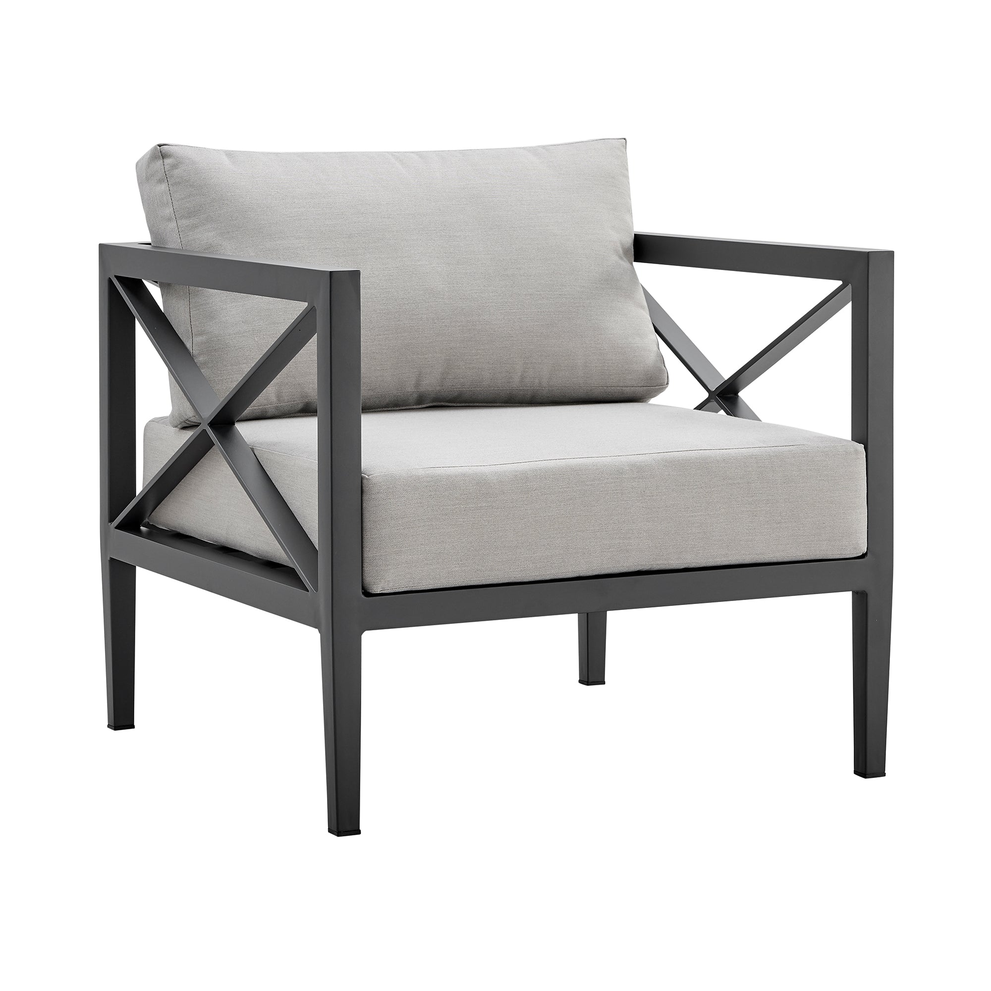 Sonoma 4-Piece Outdoor Conversation Set - Durable Aluminum Frame & Waterproof Comfort Cushions