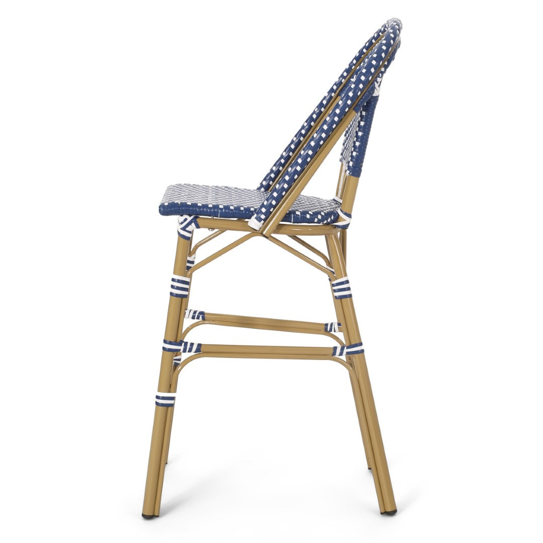Christopher Knight Home® 2-Piece Set of French-Style Aluminum Outdoor Barstools