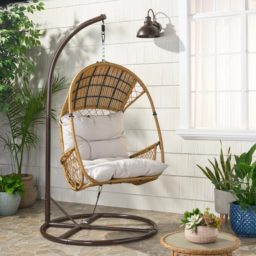 Christopher Knight Home® Malia Outdoor Hanging Chair Set for Stylish and Comfortable Relaxation