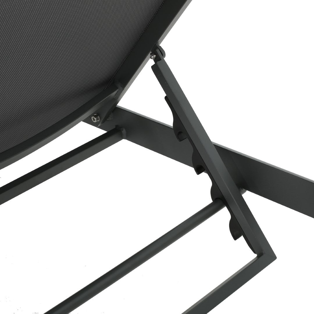 Christopher Knight Home® Grey Outdoor Aluminum Chaise Lounge with Mesh Seat - Cape Coral Style