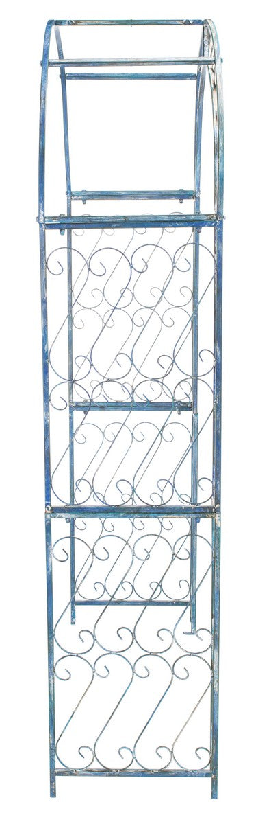 Antique White Iron Outdoor Arch for Enchanting Secret Gardens and Floral Decor